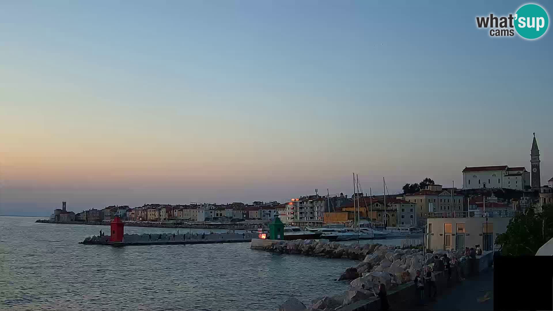 Piran – view to Punta and Mandrač