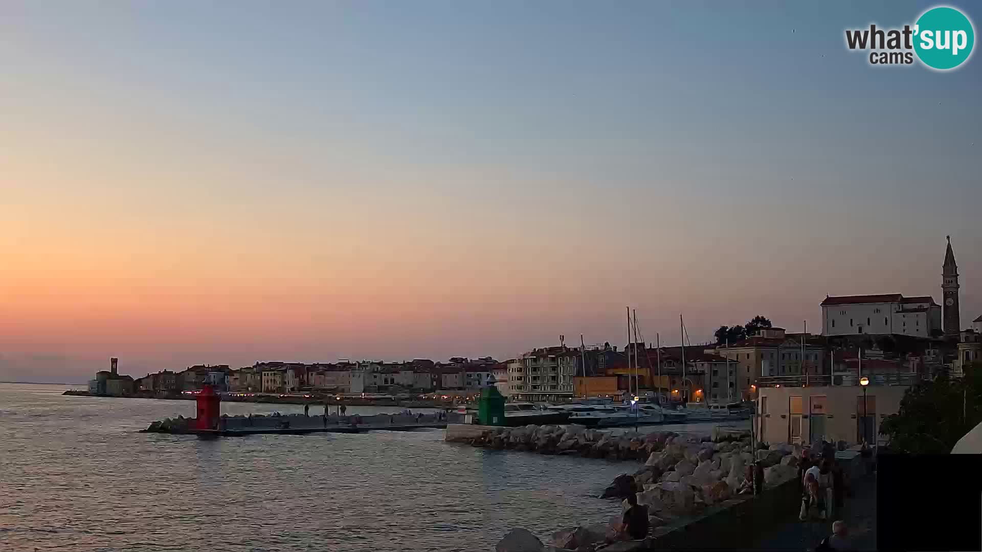Piran – view to Punta and Mandrač