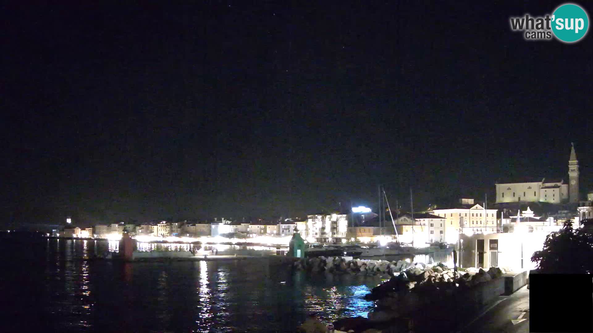 Piran – view to Punta and Mandrač