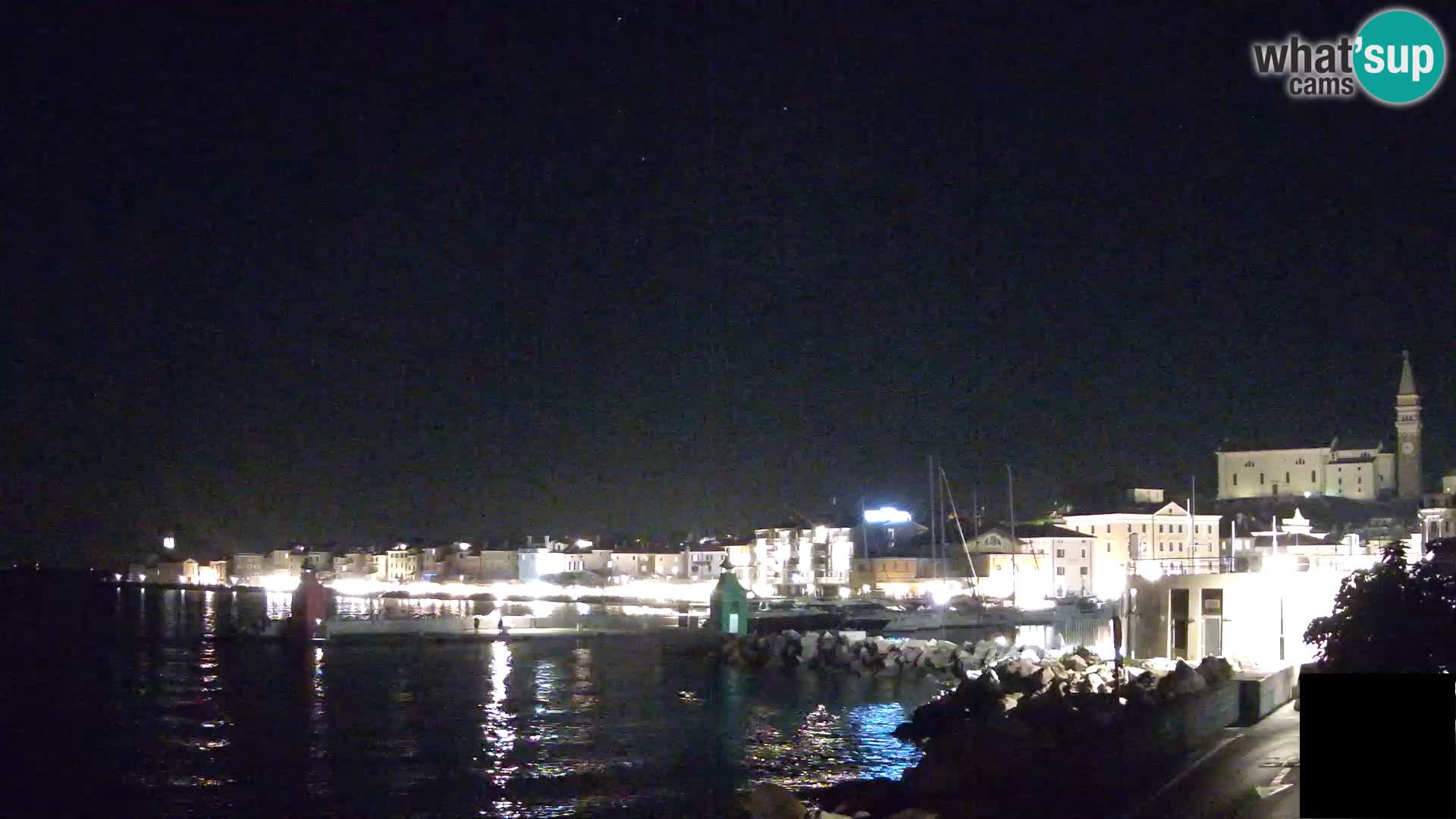 Piran – view to Punta and Mandrač