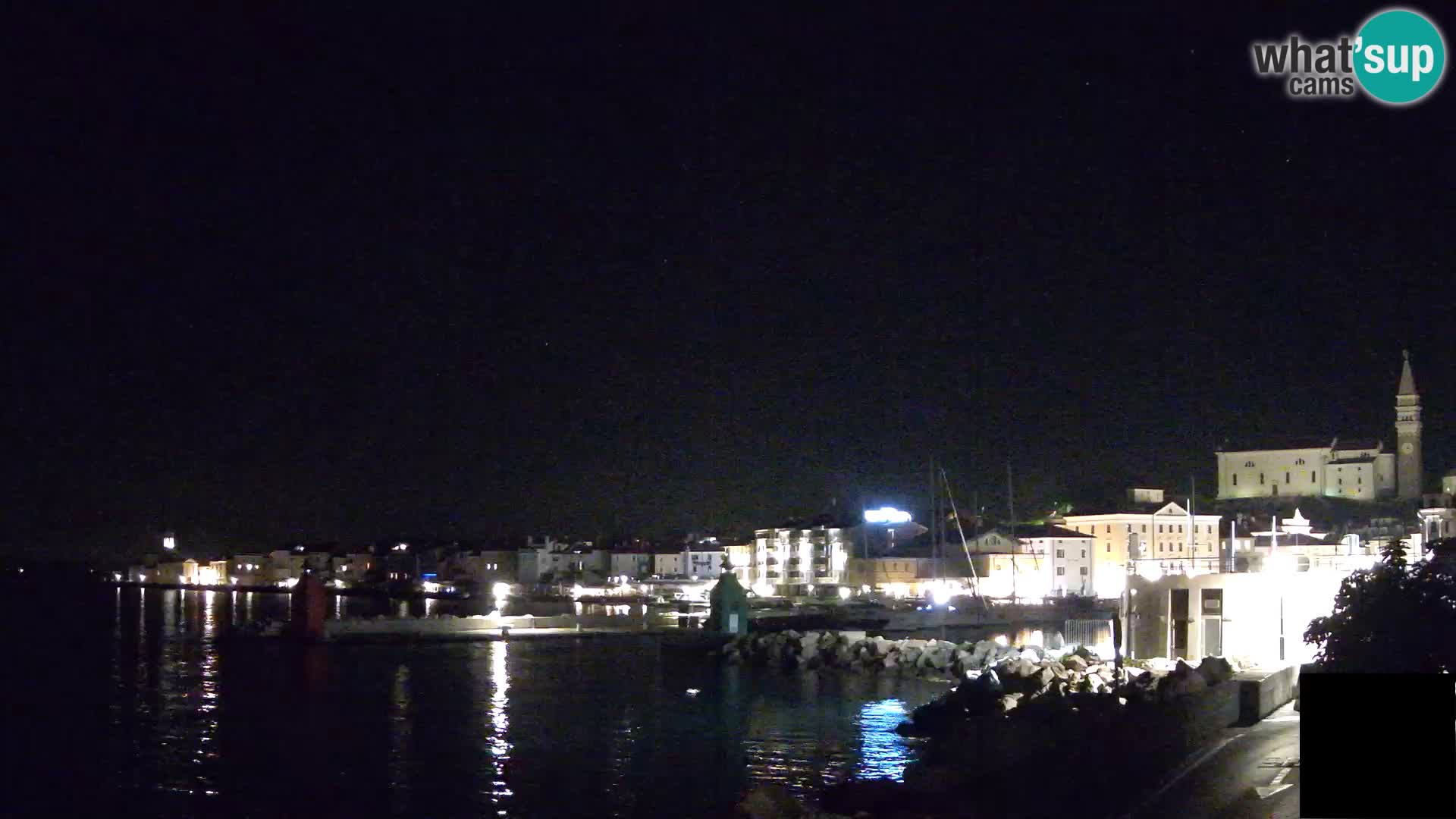 Piran – view to Punta and Mandrač