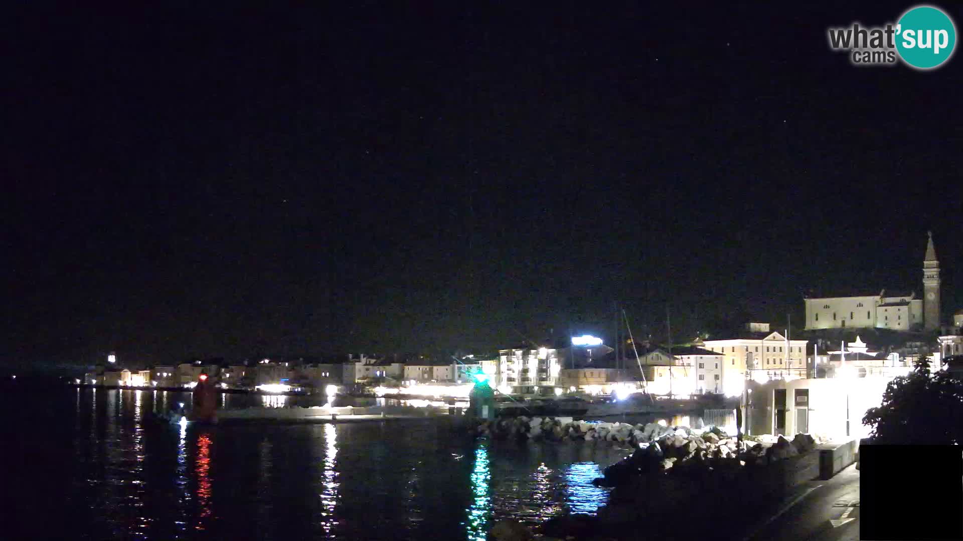 Piran – view to Punta and Mandrač