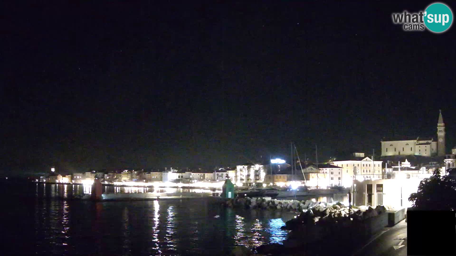 Piran – view to Punta and Mandrač
