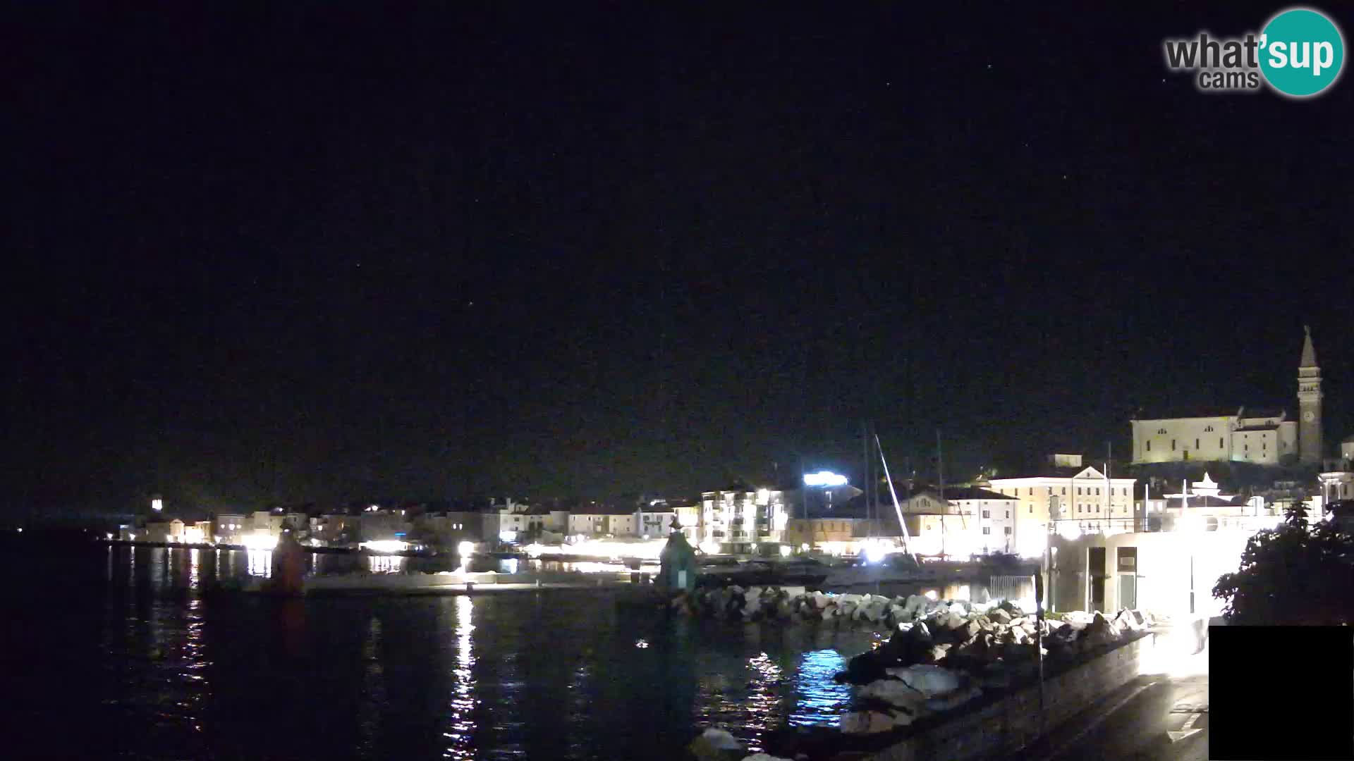 Piran – view to Punta and Mandrač