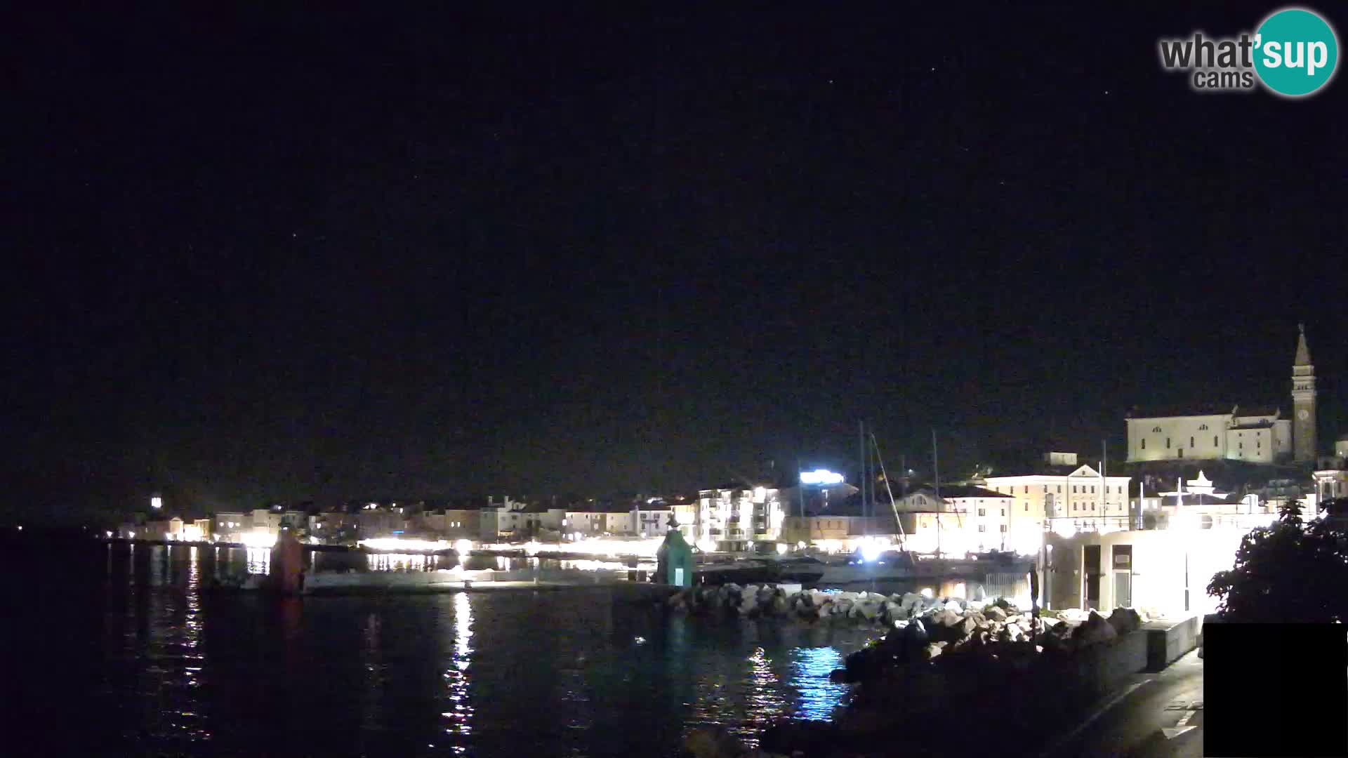Piran – view to Punta and Mandrač