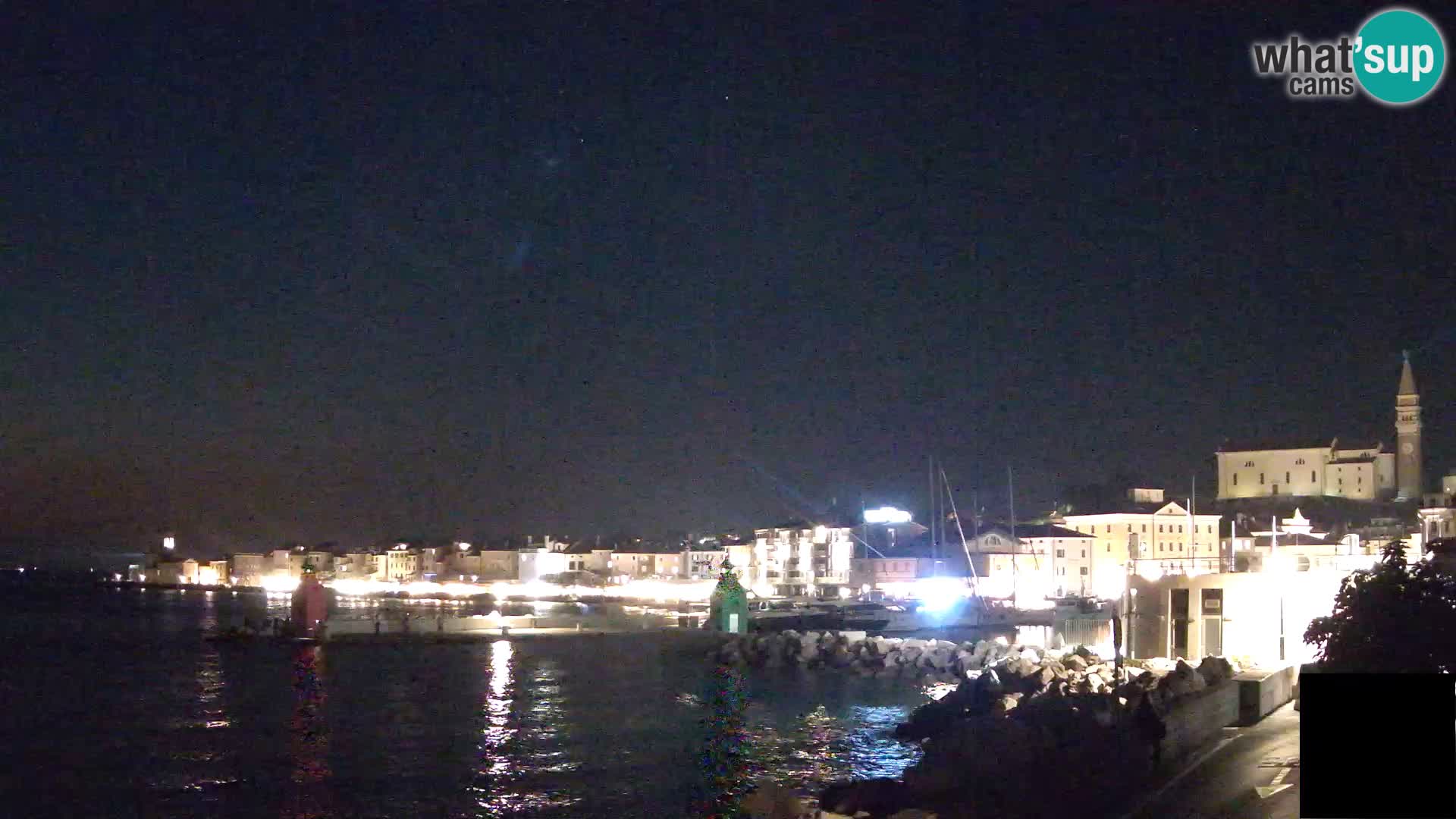 Piran – view to Punta and Mandrač