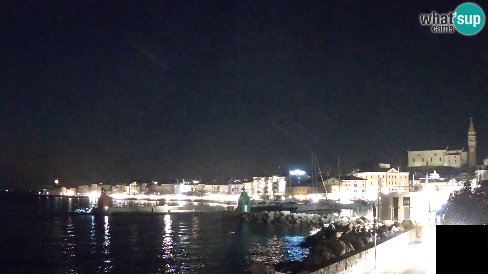 Piran – view to Punta and Mandrač