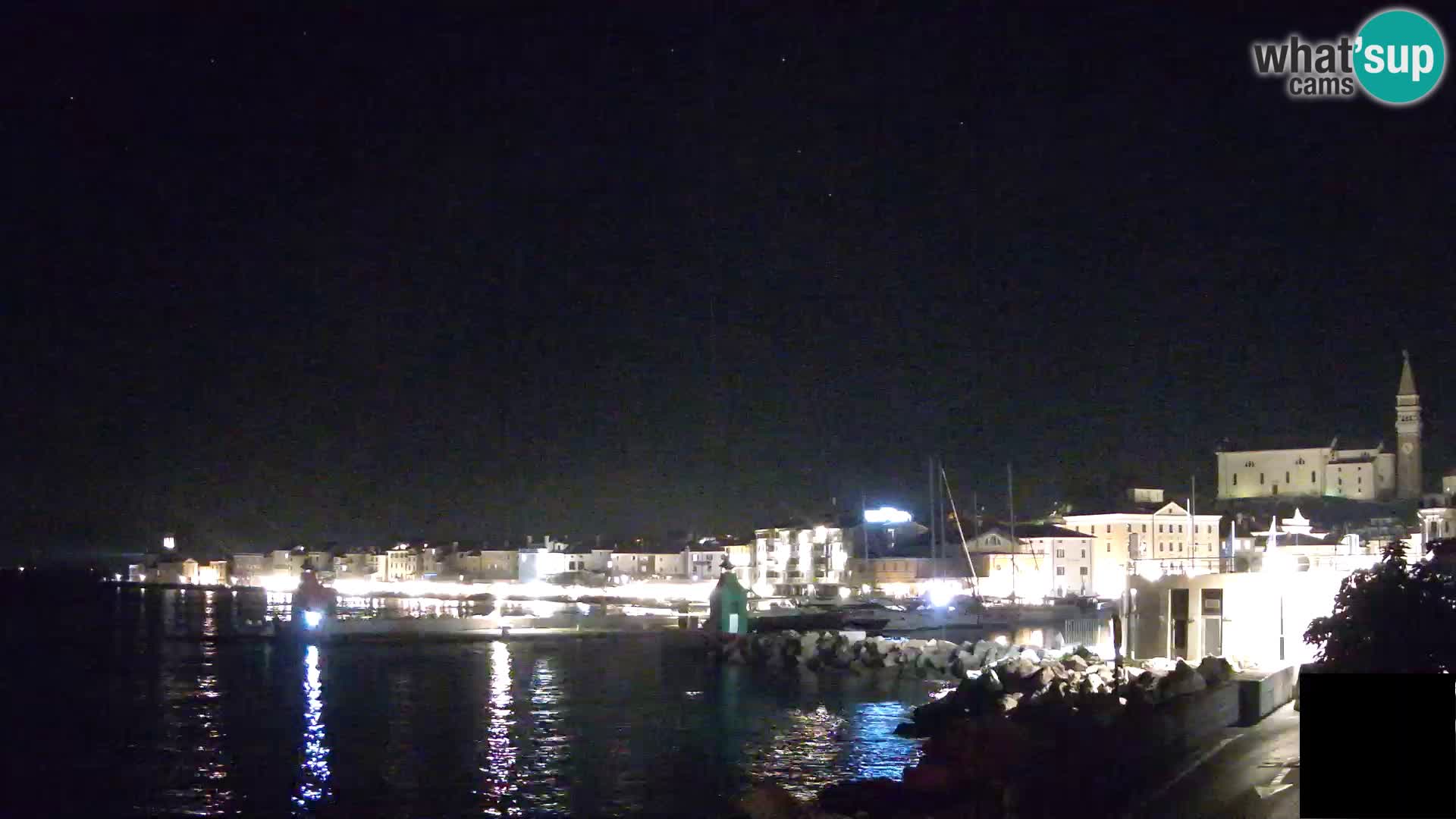 Piran – view to Punta and Mandrač