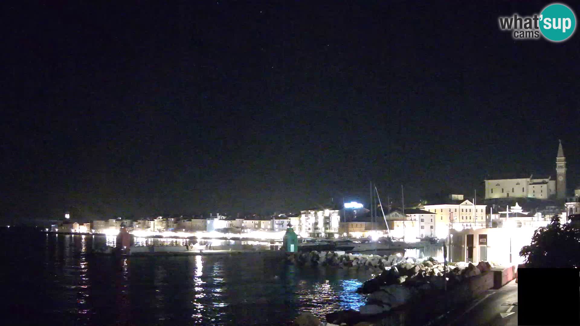 Piran – view to Punta and Mandrač