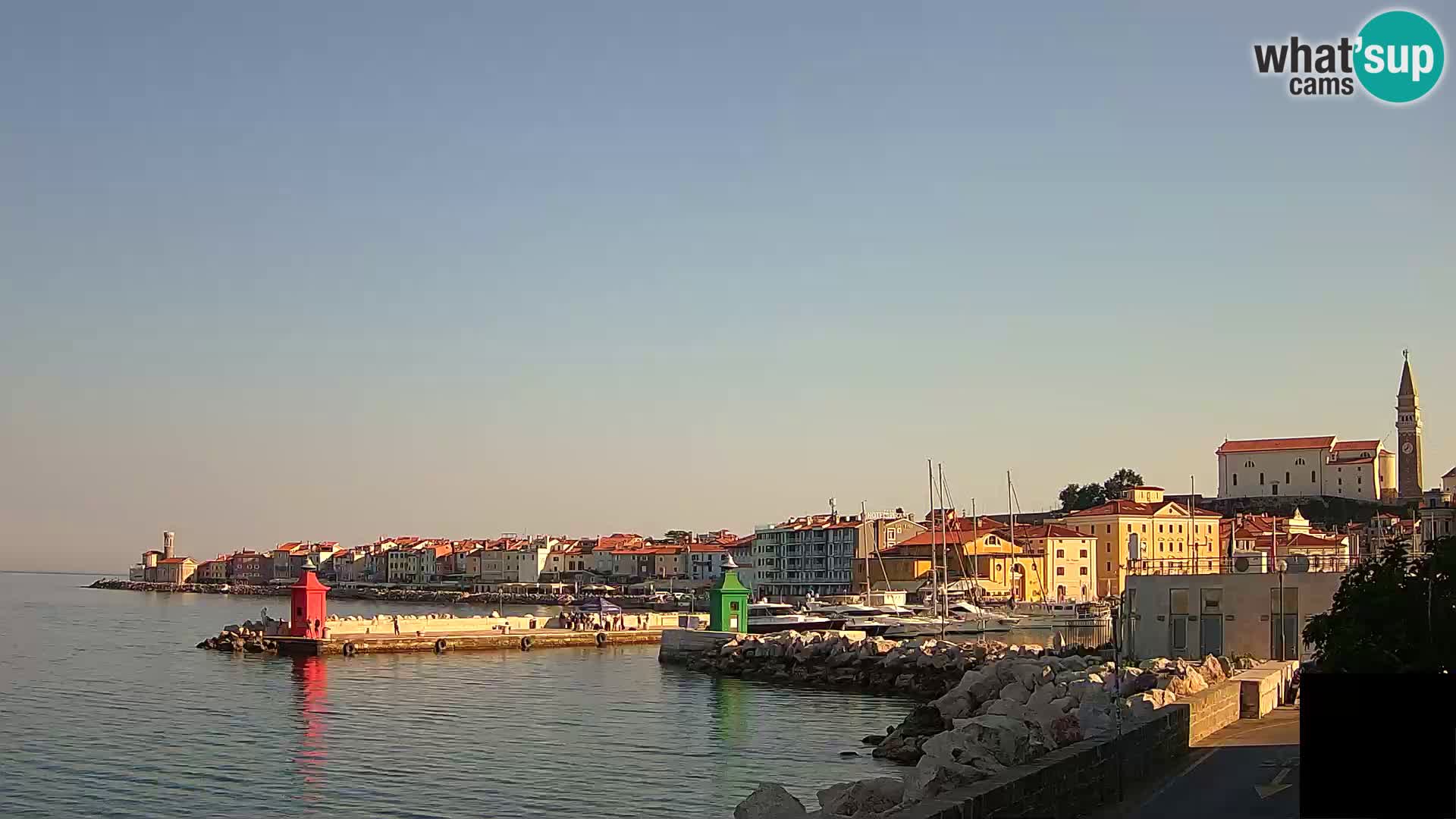 Piran – view to Punta and Mandrač