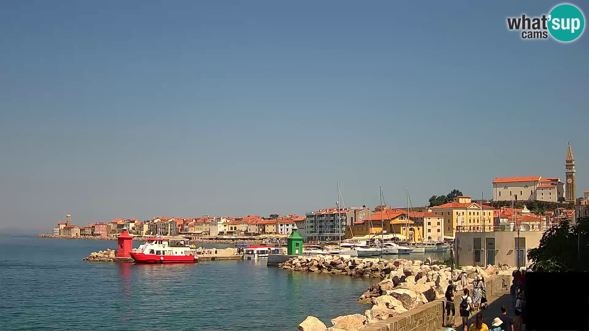 Piran – view to Punta and Mandrač