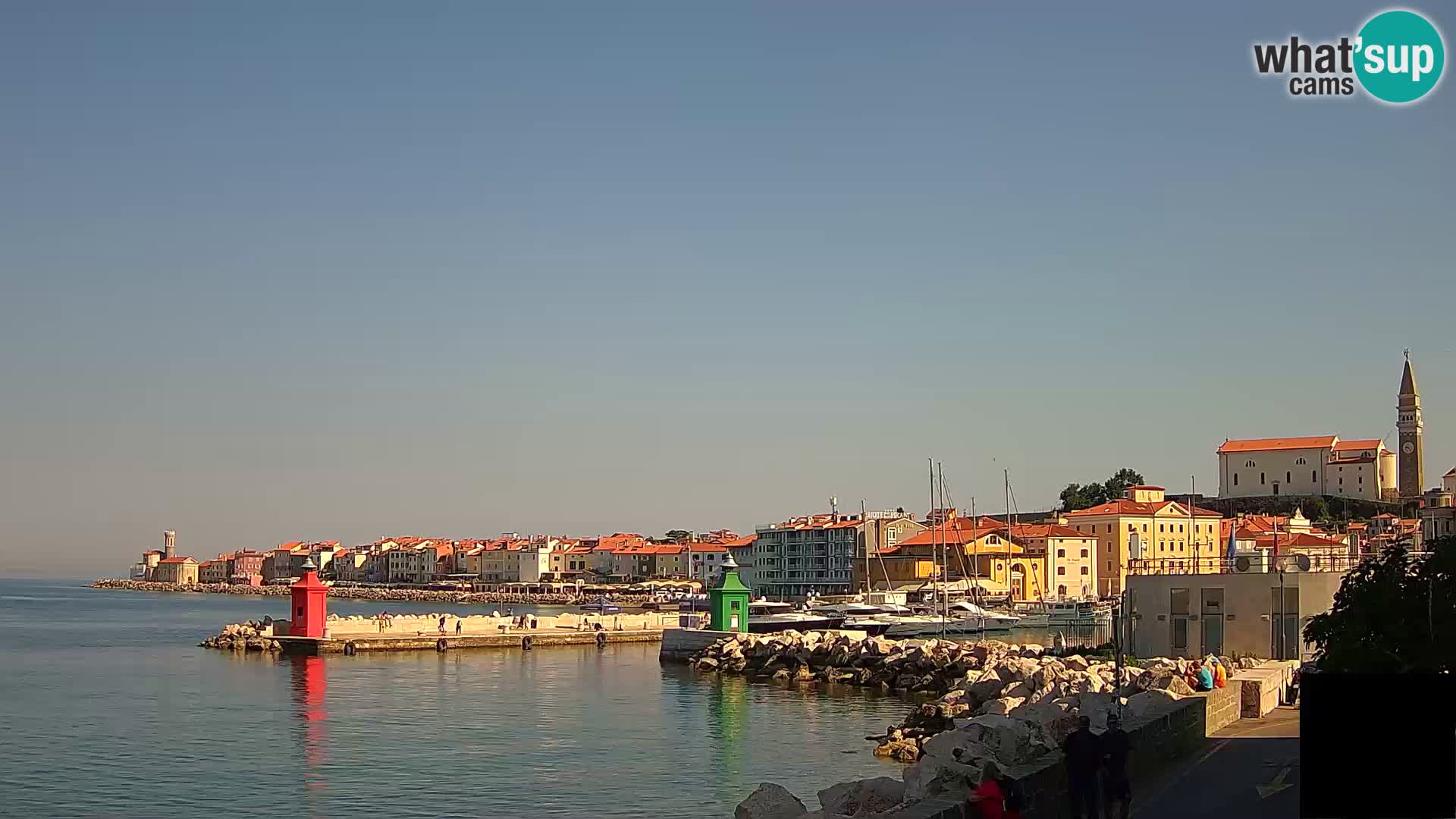Piran – view to Punta and Mandrač