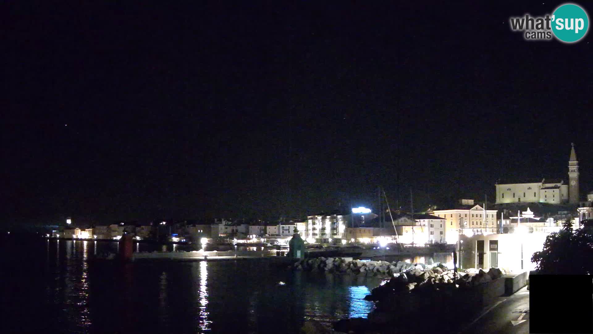 Piran – view to Punta and Mandrač