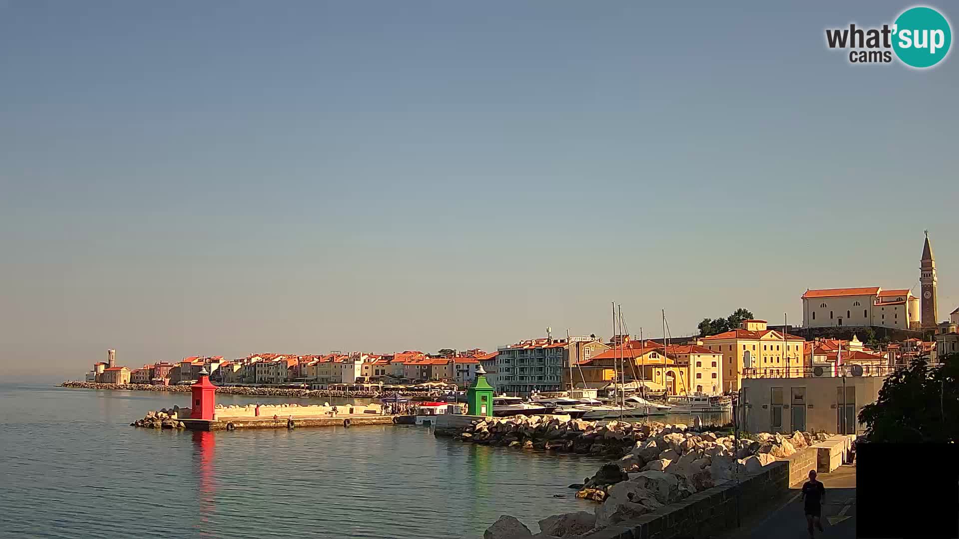 Piran – view to Punta and Mandrač
