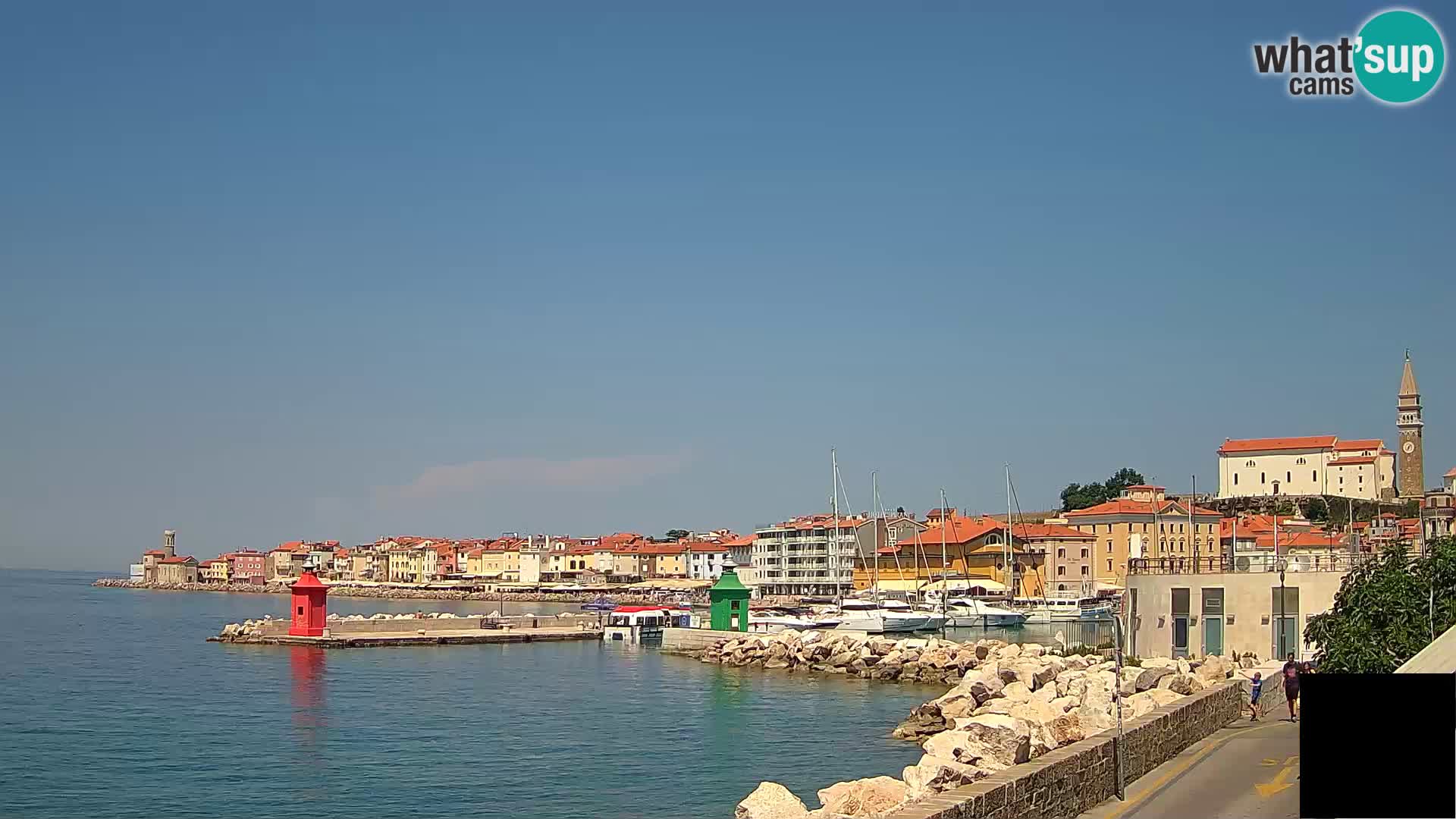 Piran – view to Punta and Mandrač