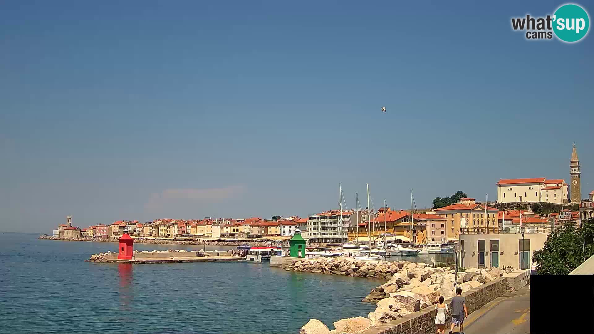 Piran – view to Punta and Mandrač