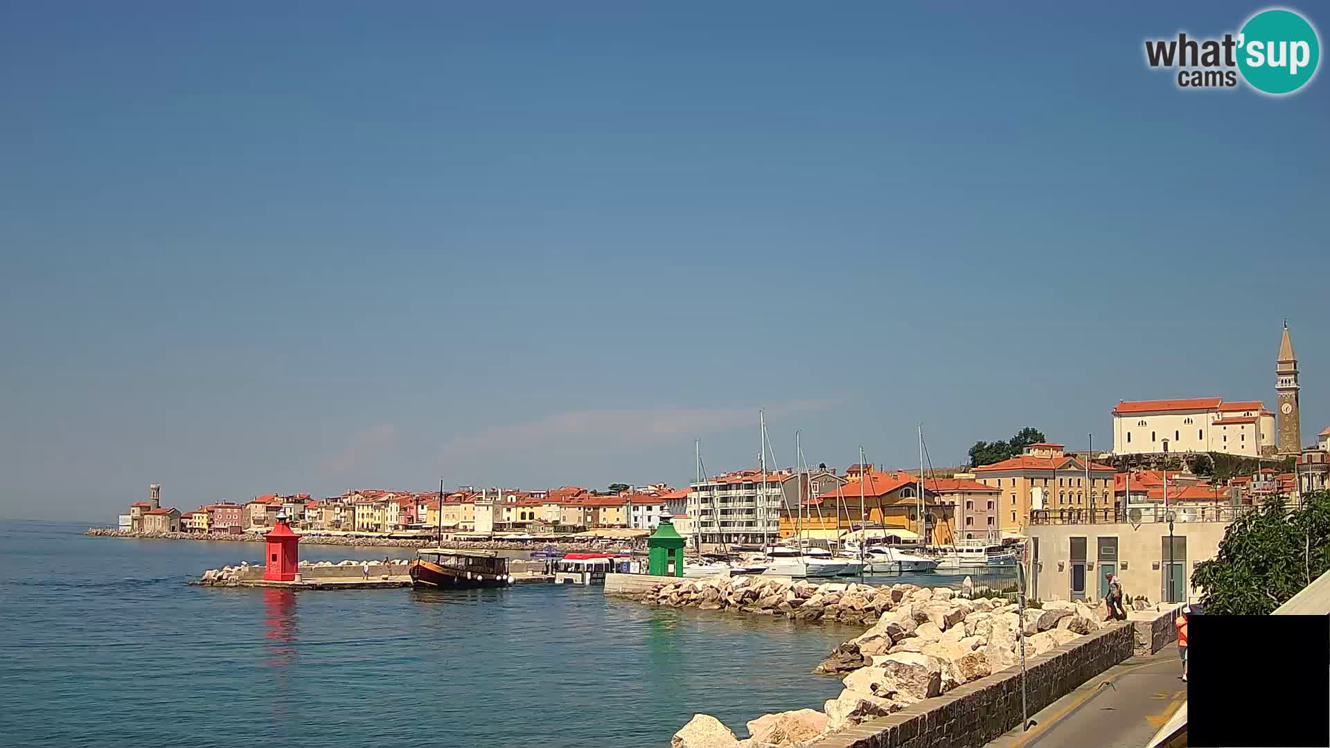 Piran – view to Punta and Mandrač