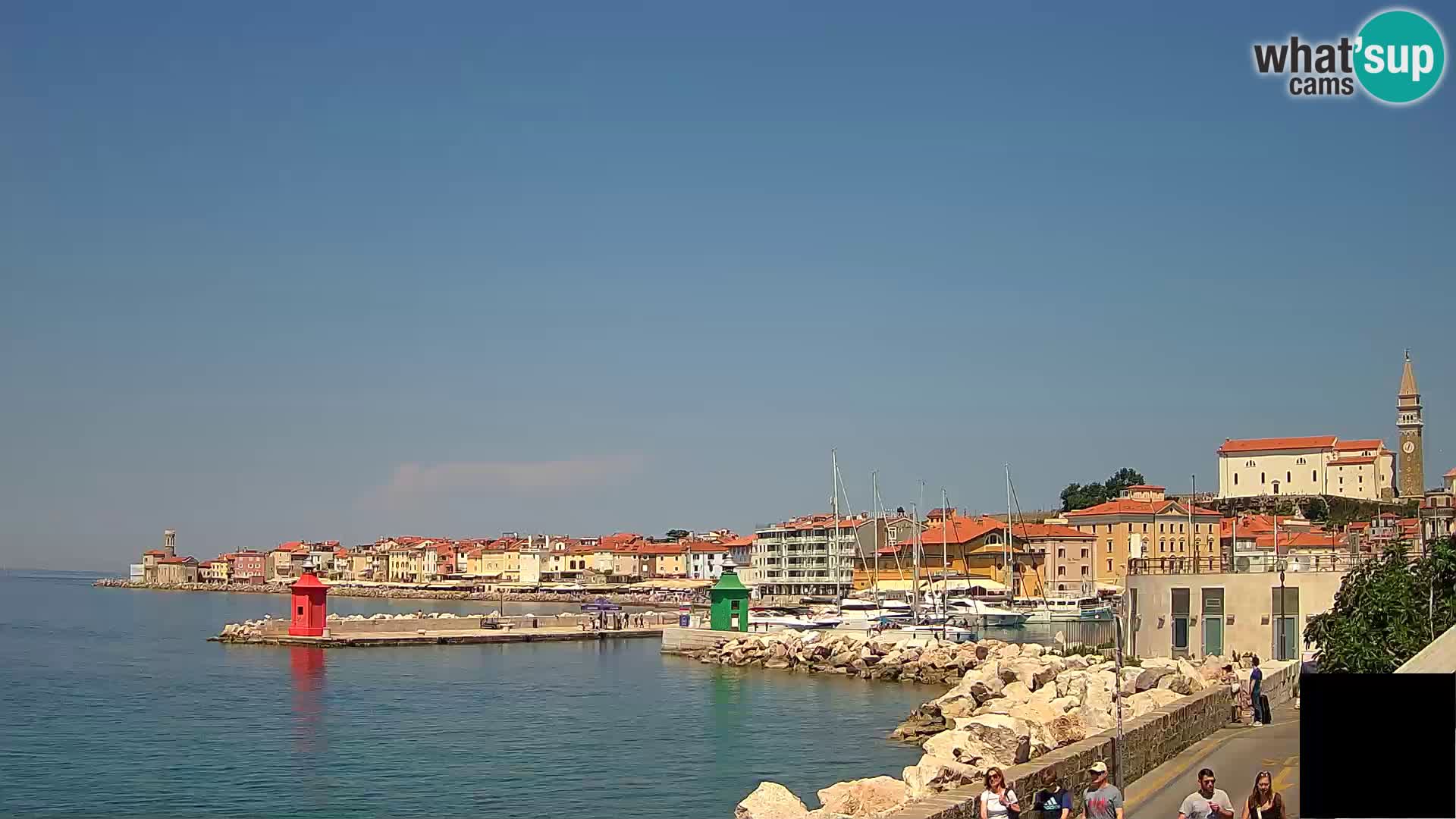 Pirano – vista verso la Punta e il “Mandrač”