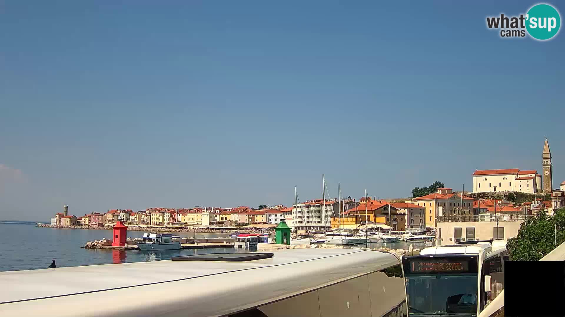 Piran – view to Punta and Mandrač