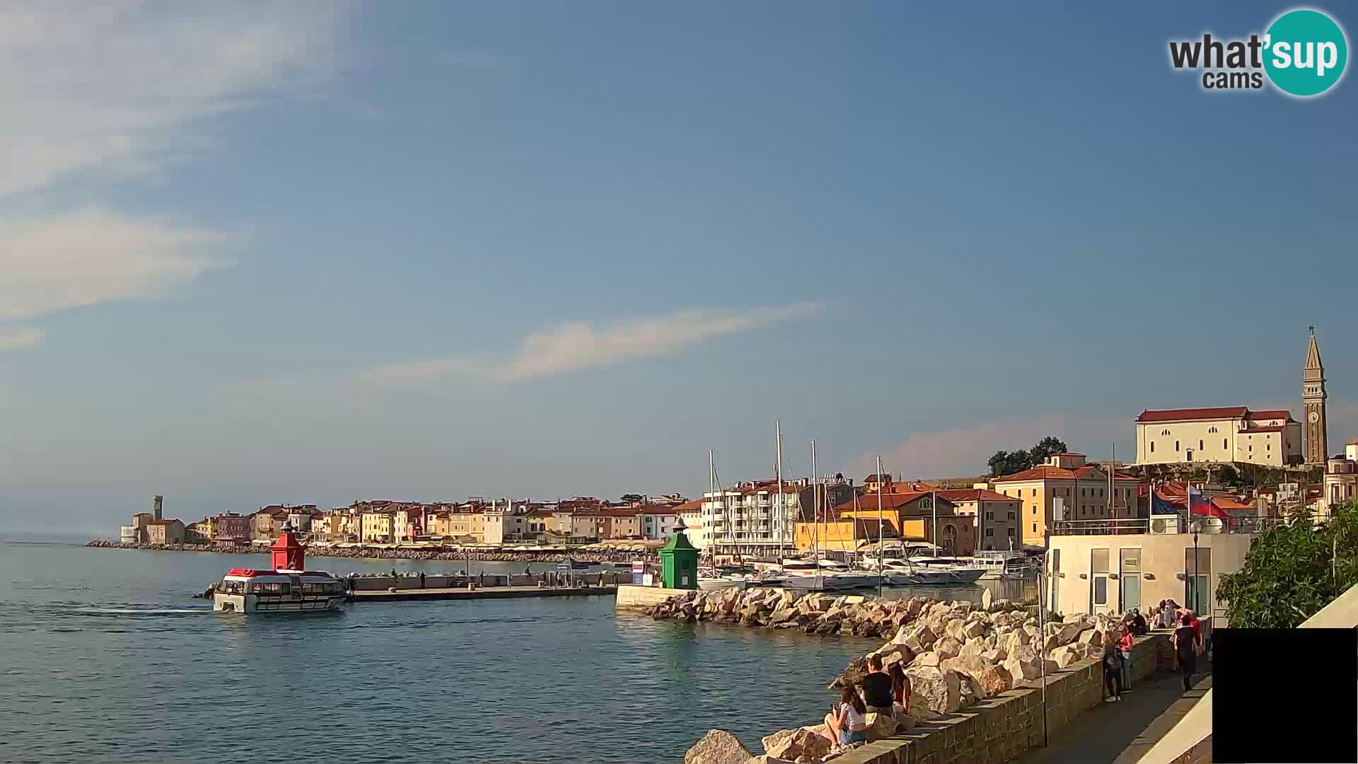 Piran – view to Punta and Mandrač