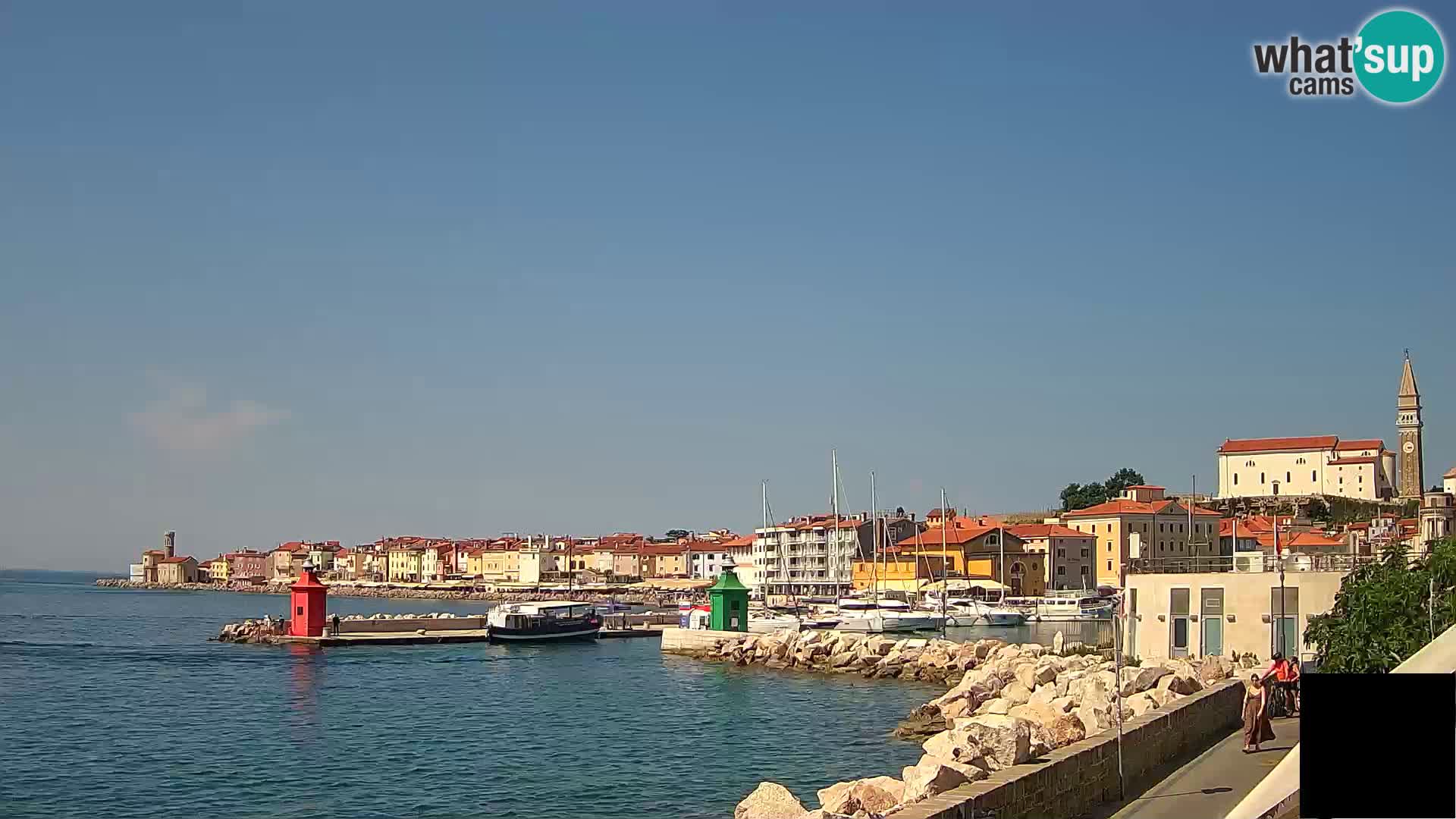 Piran – view to Punta and Mandrač