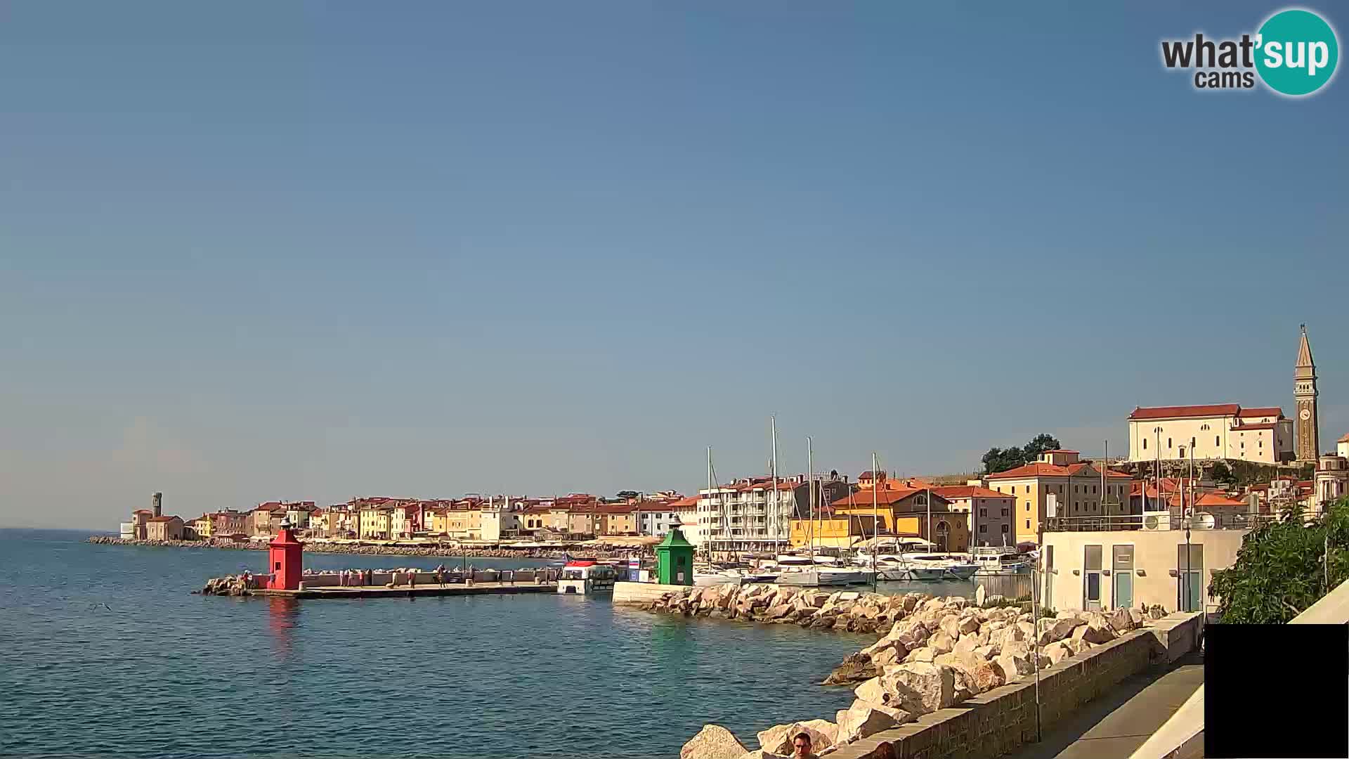 Piran – view to Punta and Mandrač