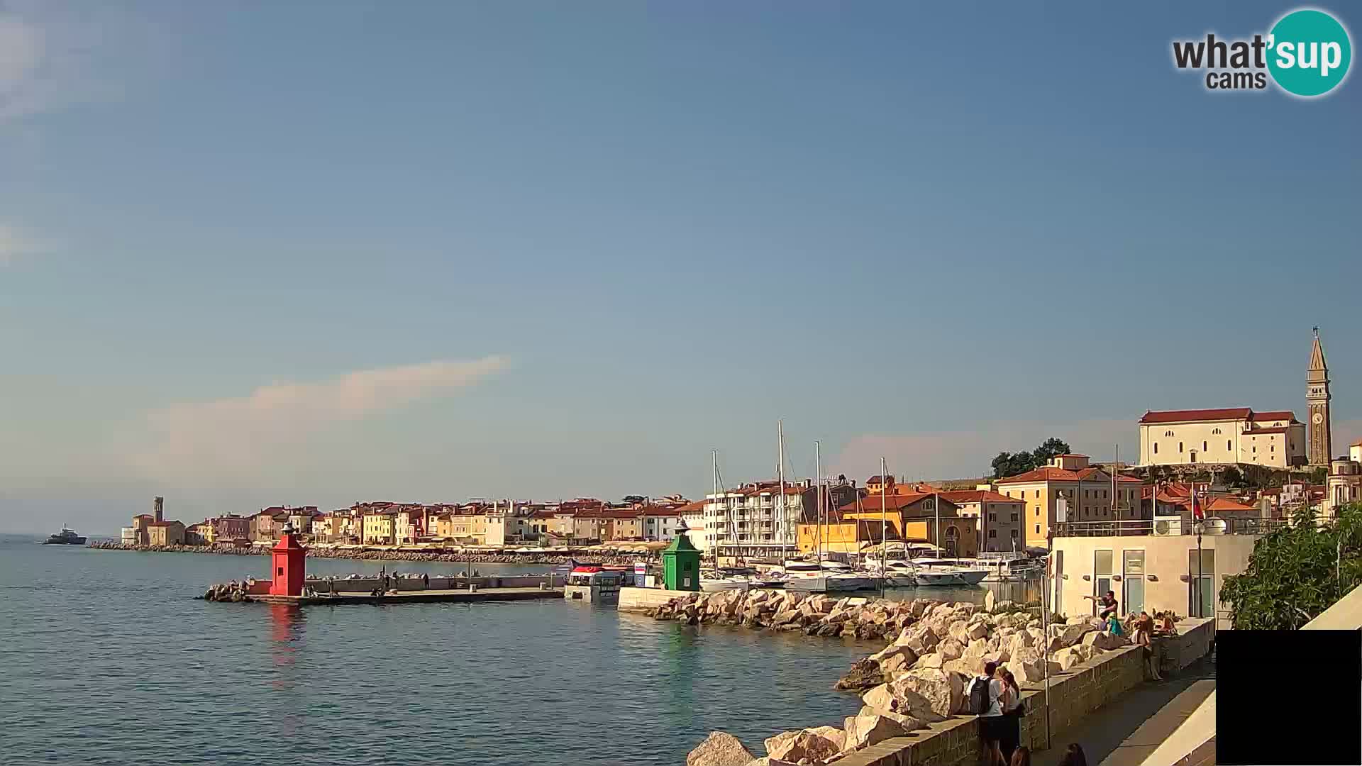 Piran – view to Punta and Mandrač