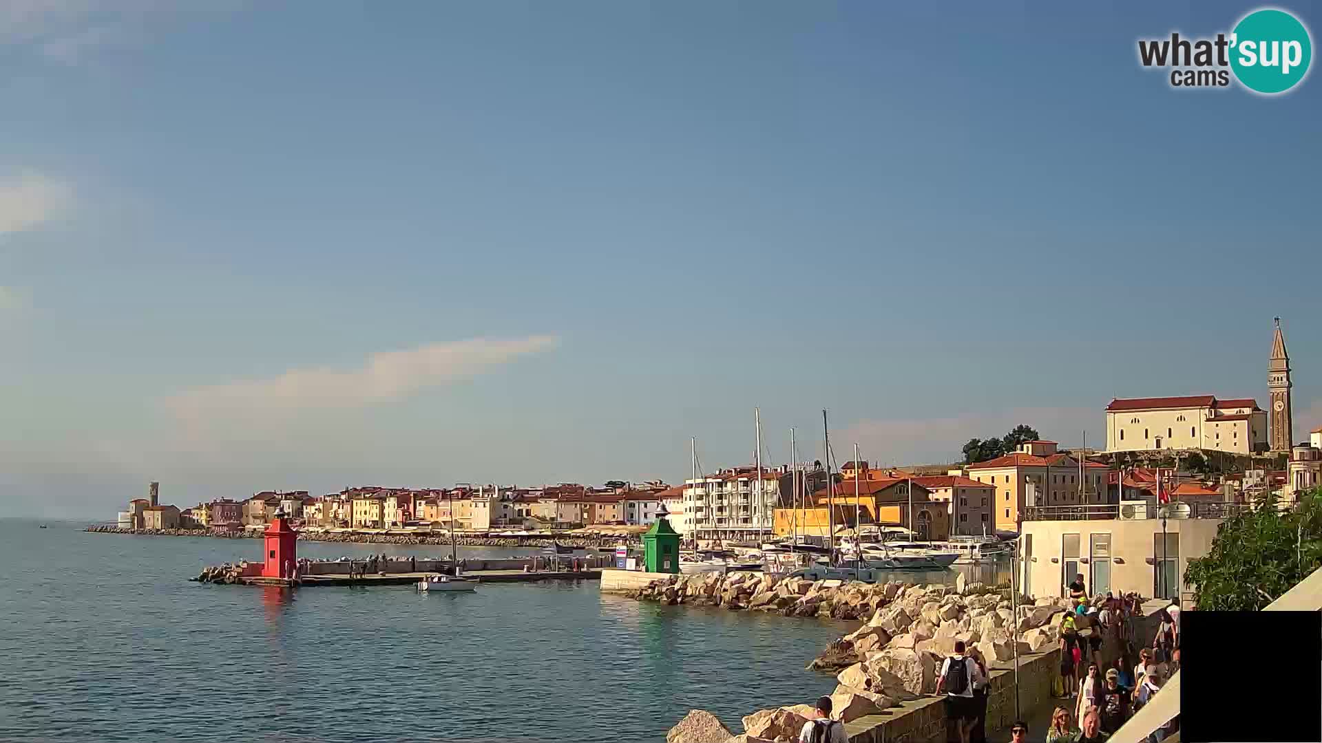 Piran – view to Punta and Mandrač