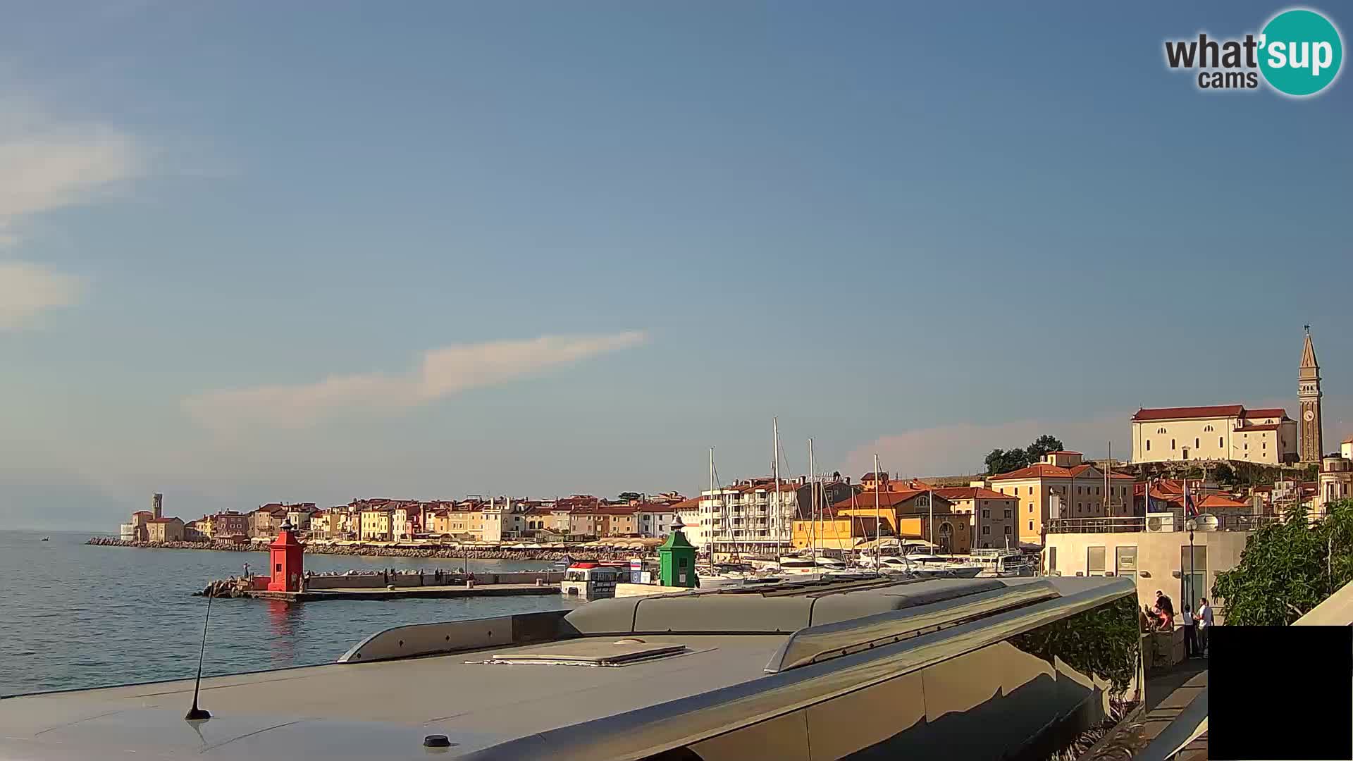 Piran – view to Punta and Mandrač
