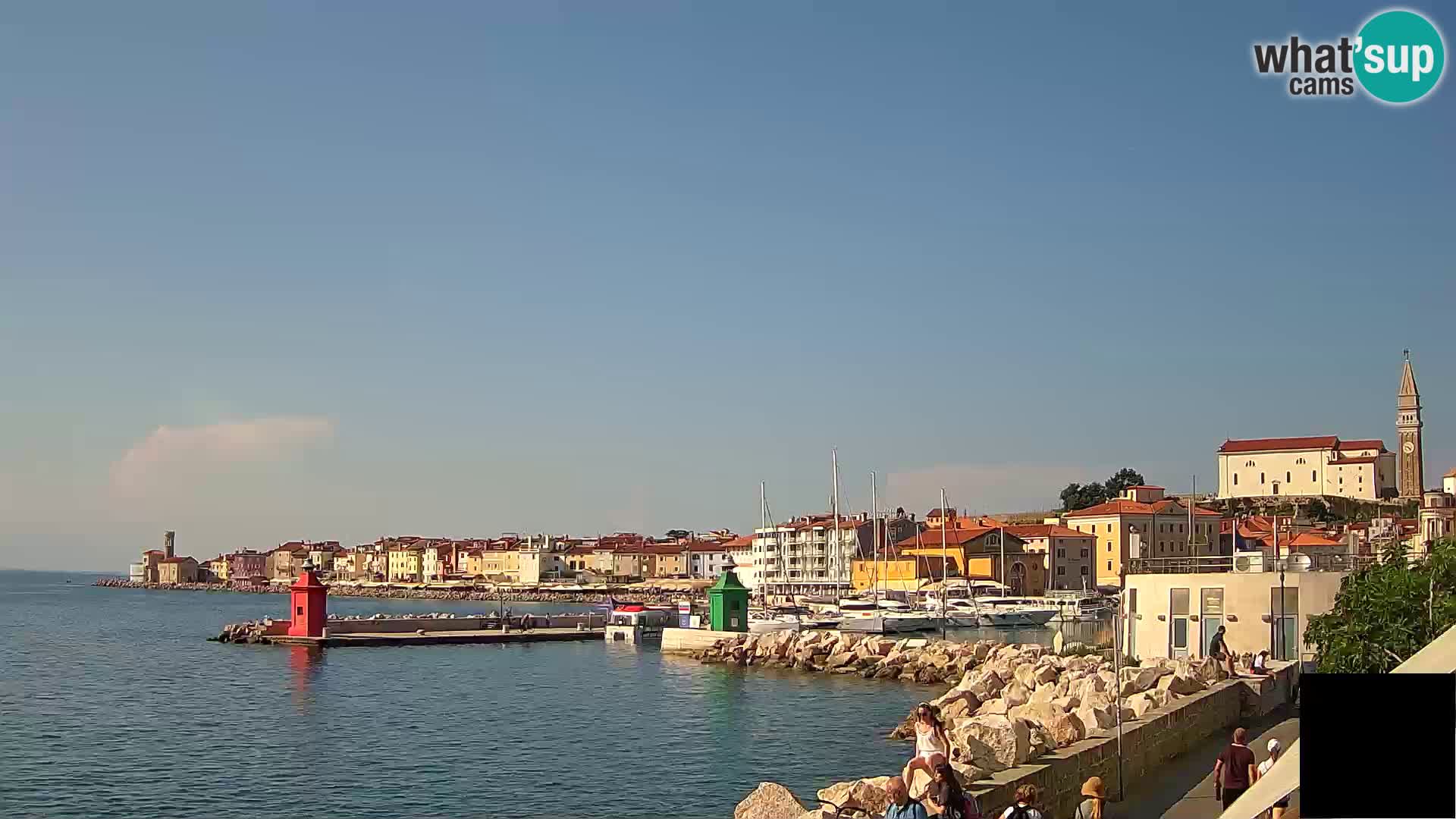Piran – view to Punta and Mandrač