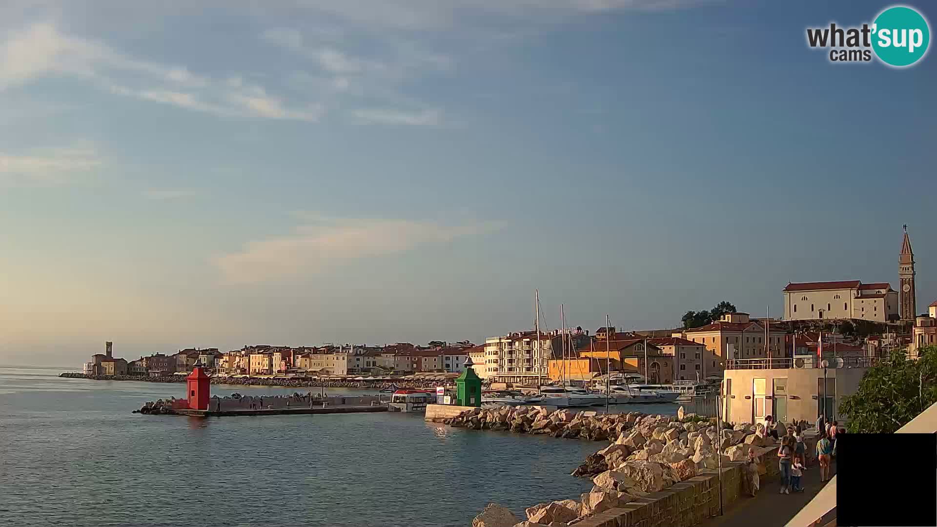 Piran – view to Punta and Mandrač