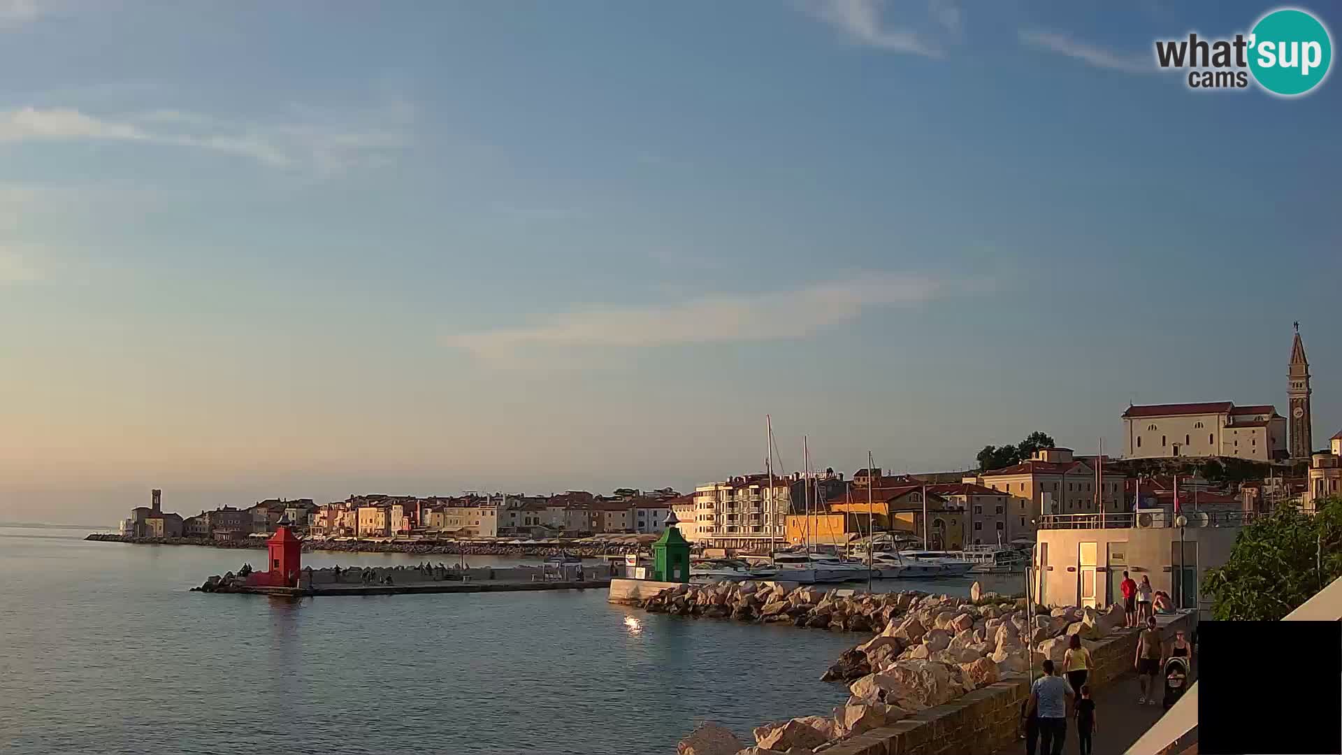Piran – view to Punta and Mandrač