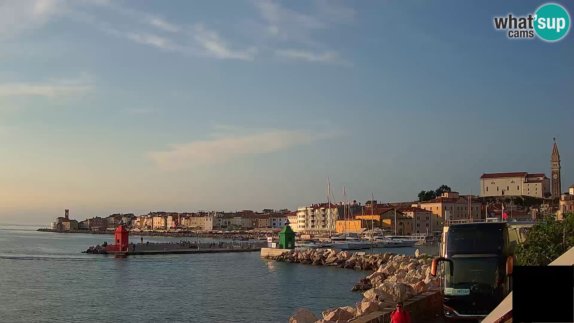 Piran – view to Punta and Mandrač