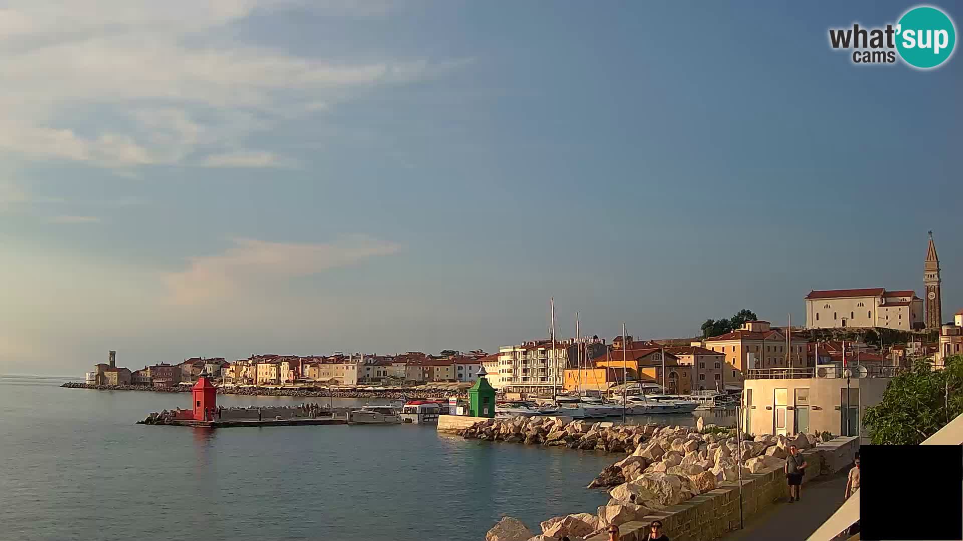 Piran – view to Punta and Mandrač