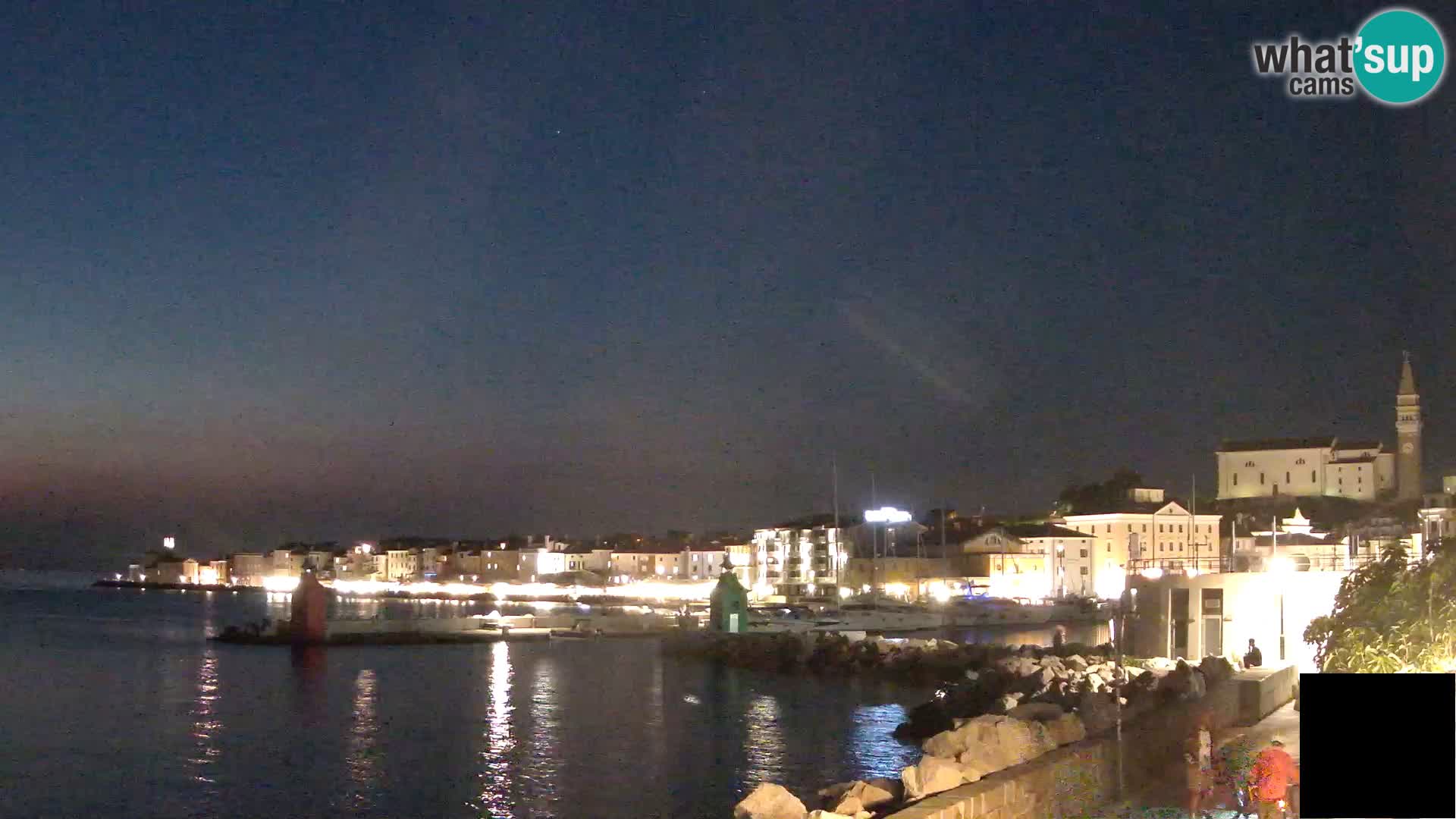 Piran – view to Punta and Mandrač