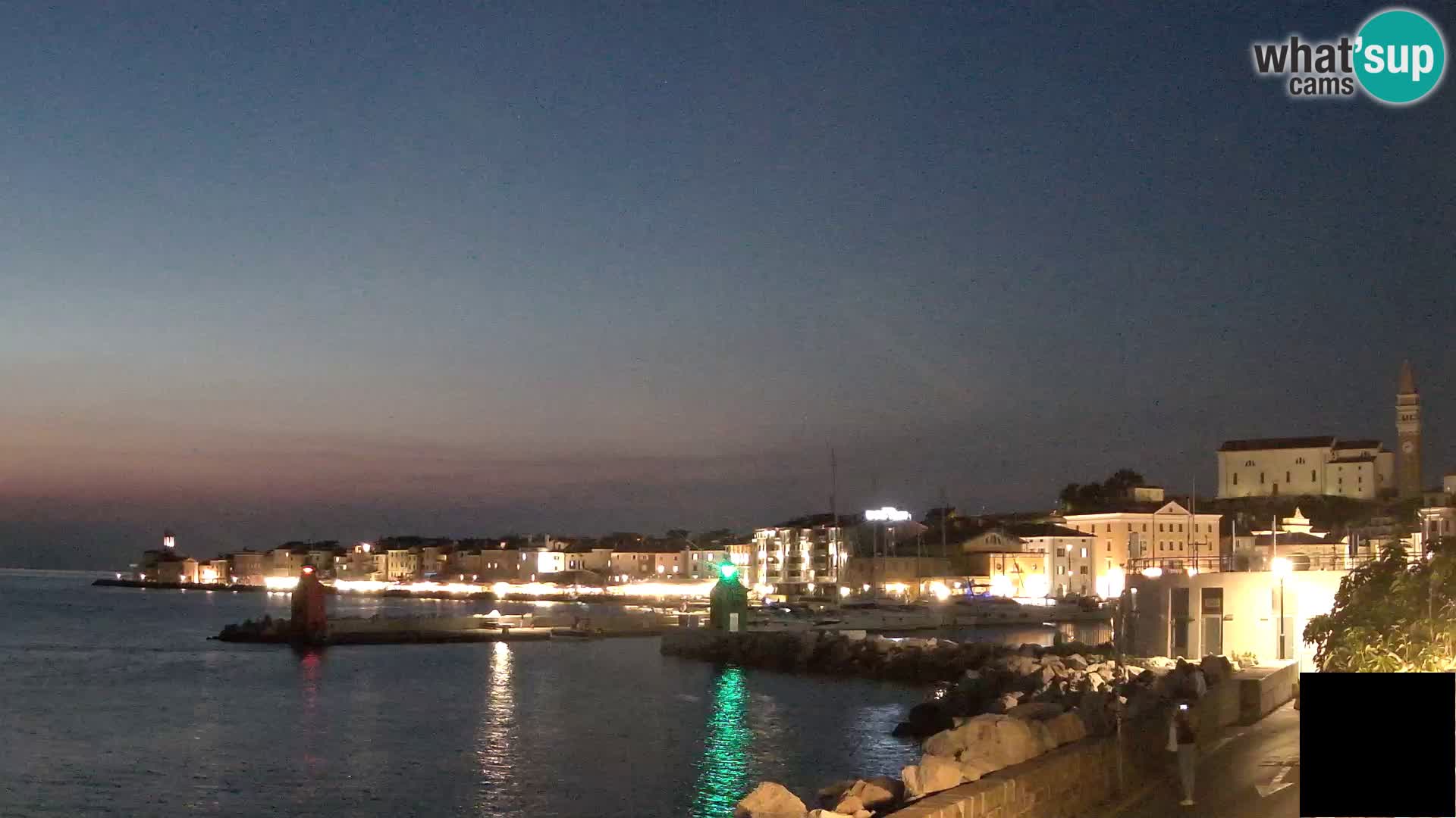 Pirano – vista verso la Punta e il “Mandrač”