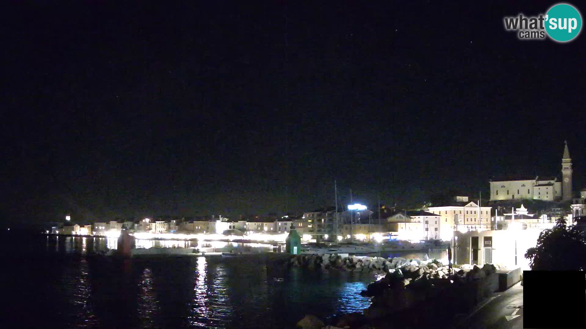 Piran – view to Punta and Mandrač