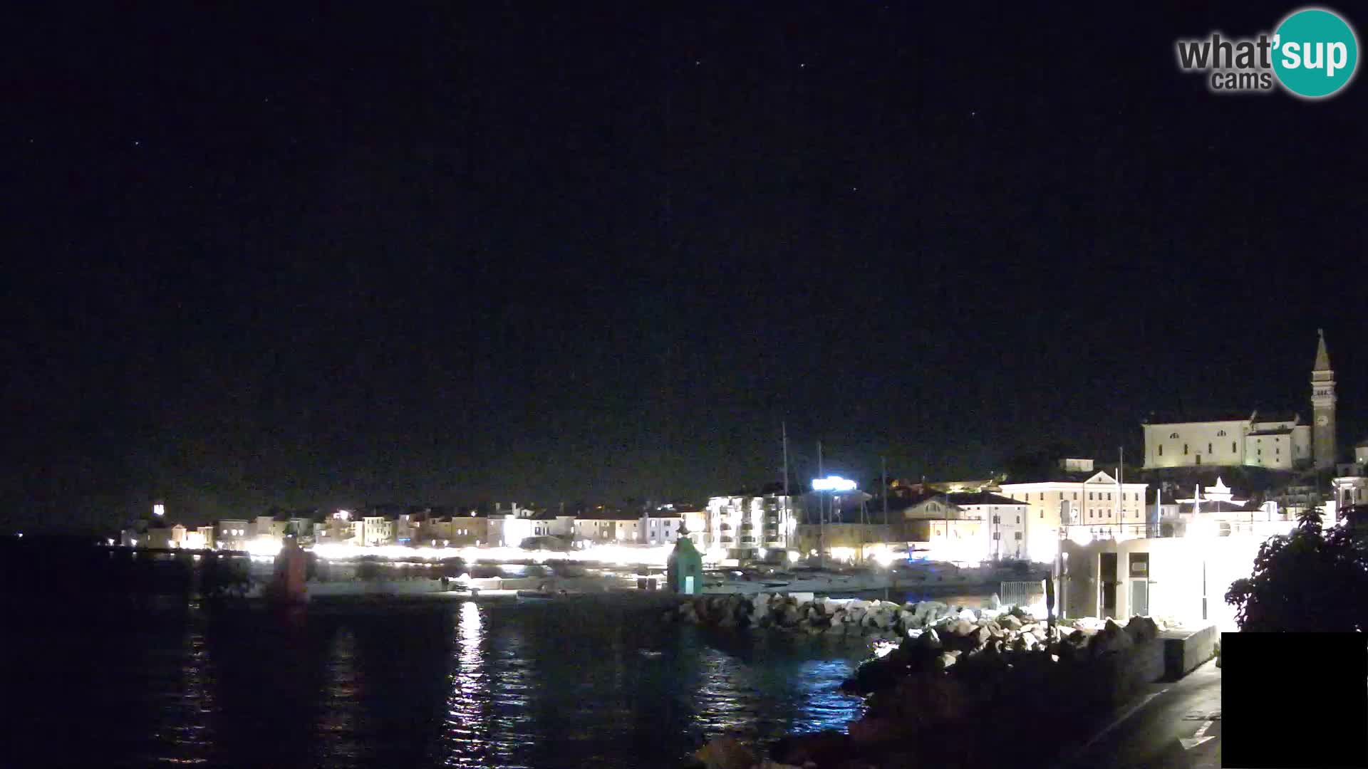 Piran – view to Punta and Mandrač