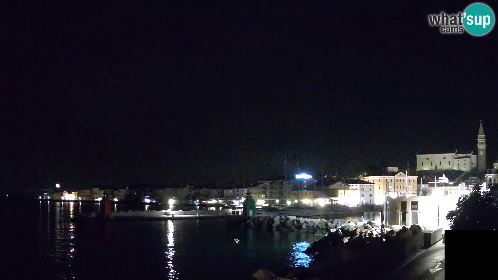 Piran – view to Punta and Mandrač