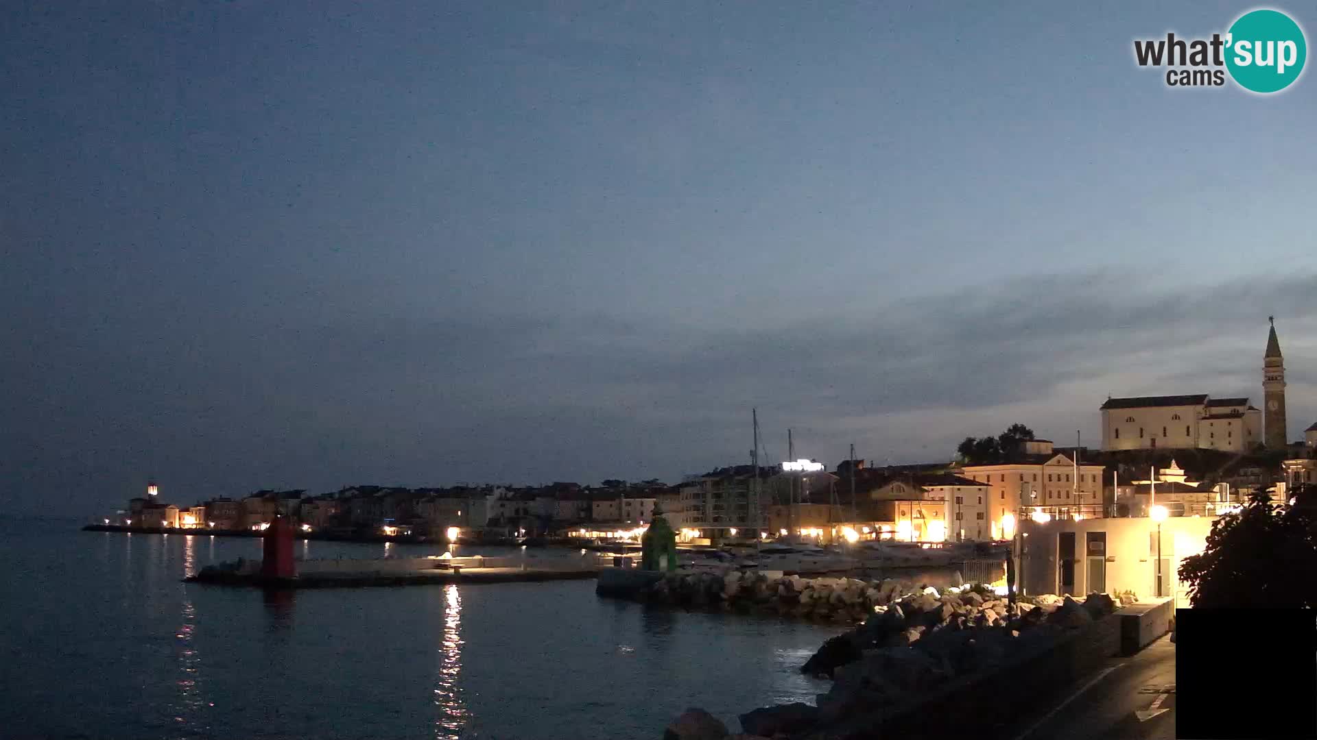 Piran – view to Punta and Mandrač