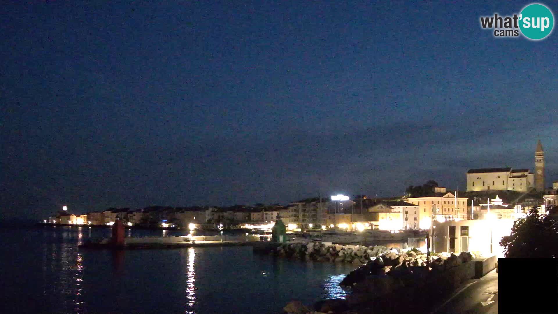 Piran – view to Punta and Mandrač