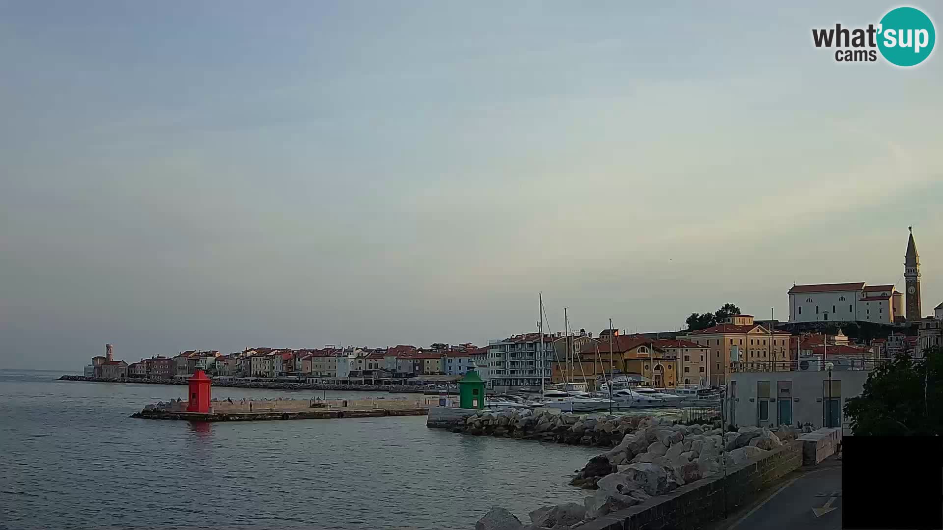 Piran – view to Punta and Mandrač