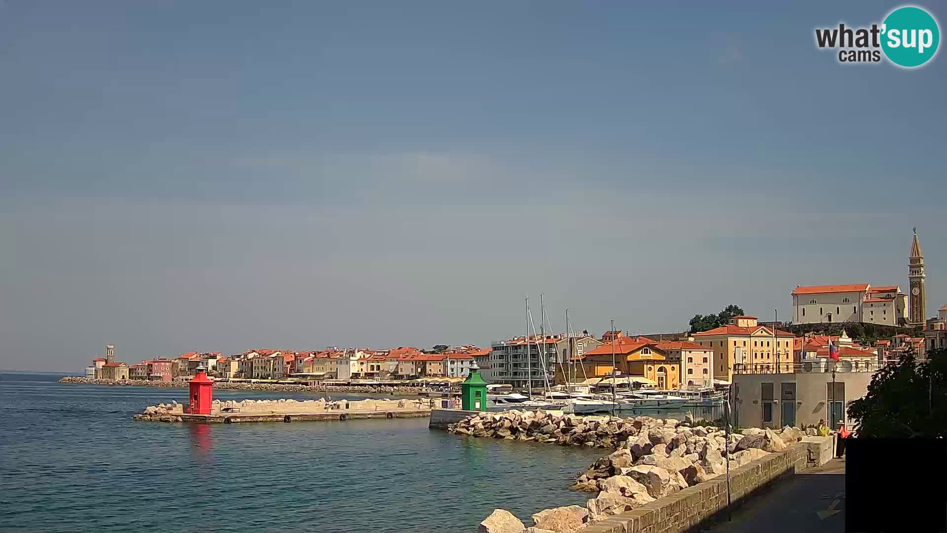 Piran – view to Punta and Mandrač