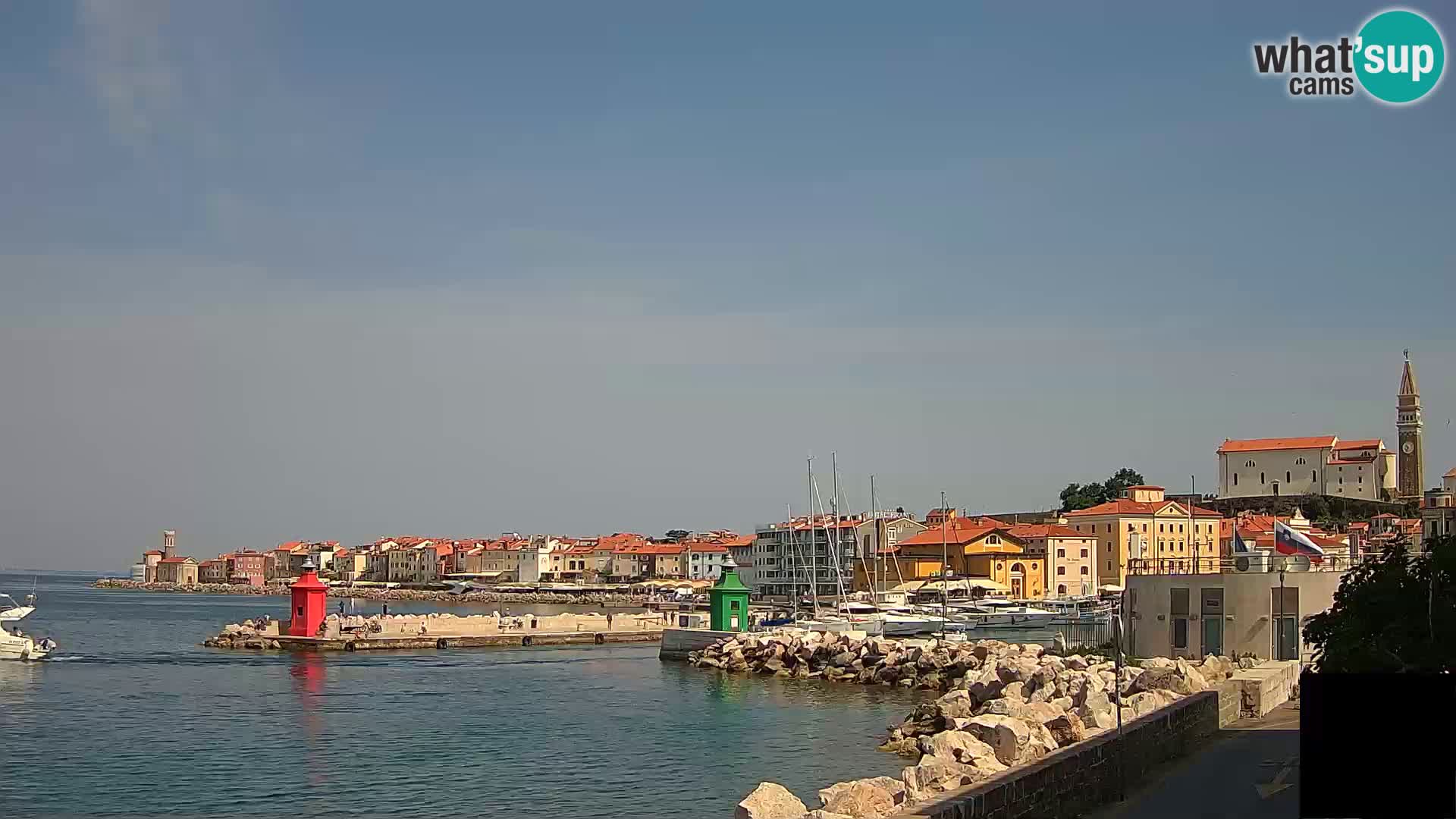 Piran – view to Punta and Mandrač