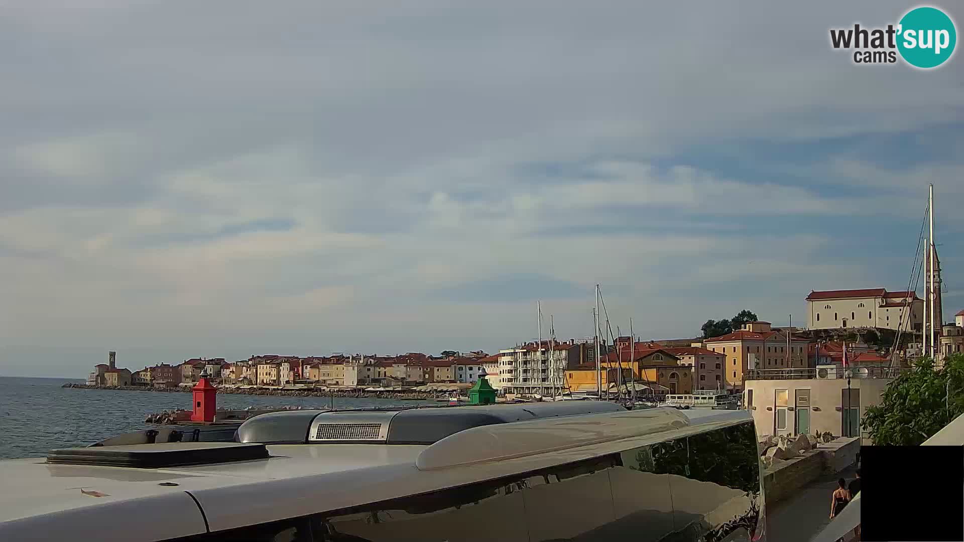 Piran – view to Punta and Mandrač