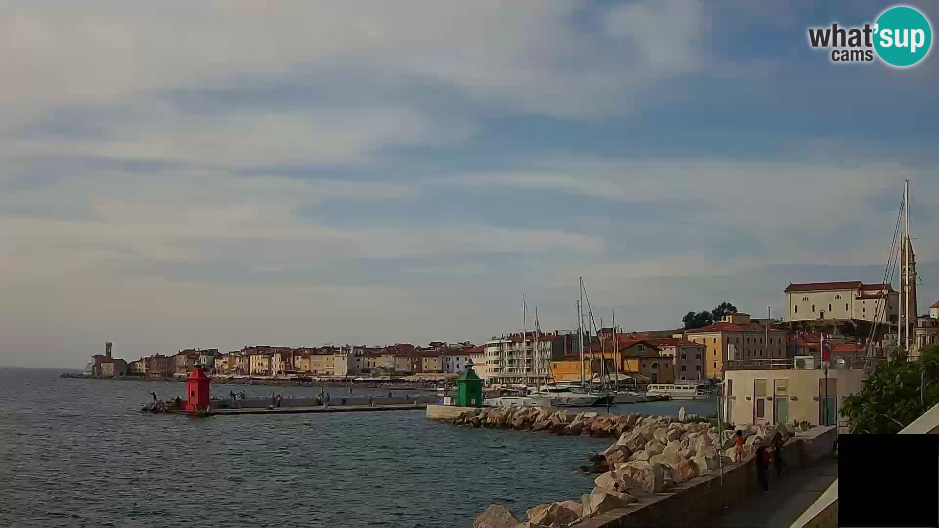 Piran – view to Punta and Mandrač