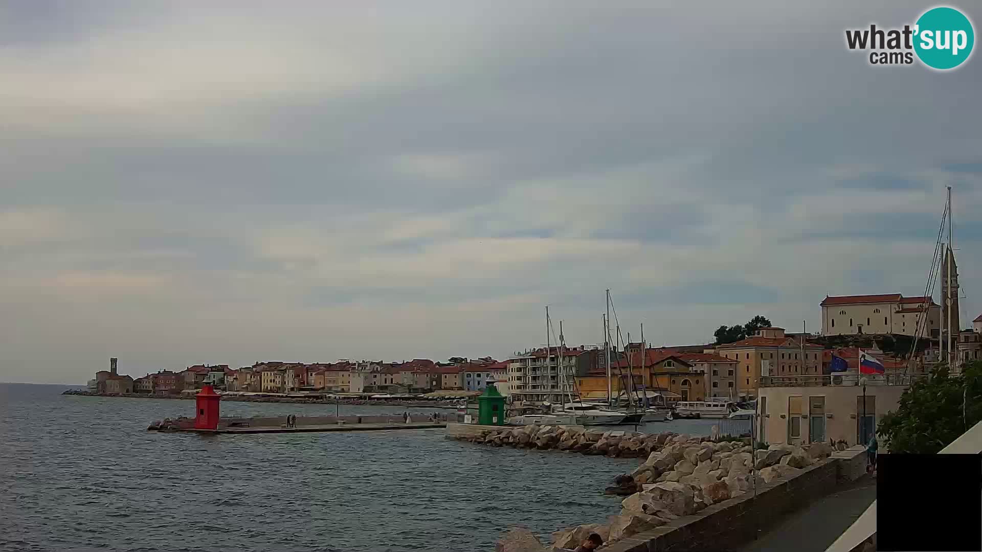 Piran – view to Punta and Mandrač