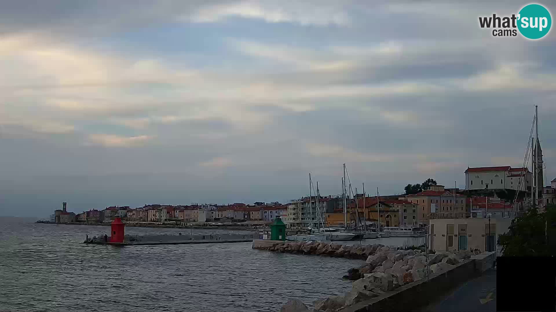 Piran – view to Punta and Mandrač