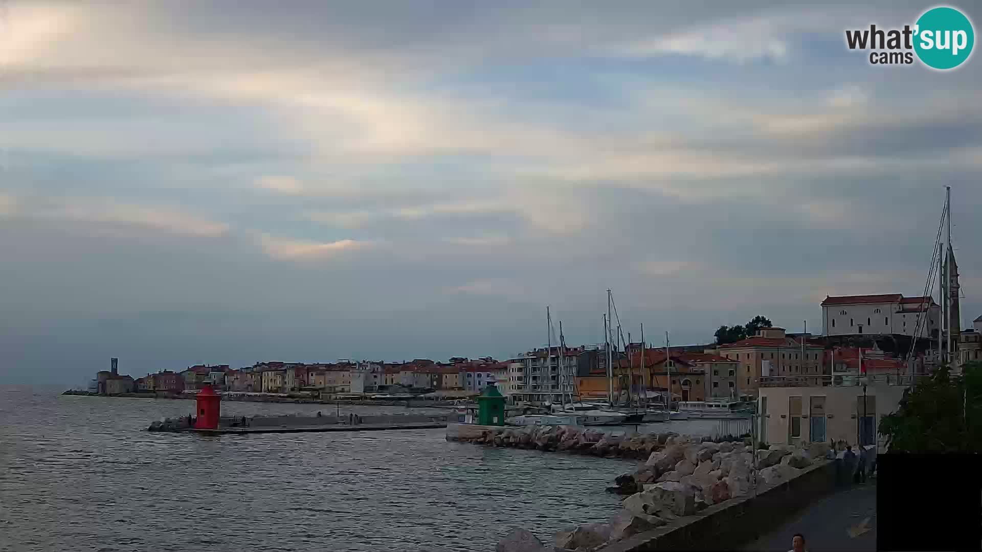 Piran – view to Punta and Mandrač