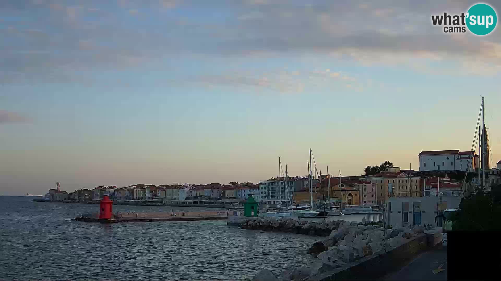 Pirano – vista verso la Punta e il “Mandrač”